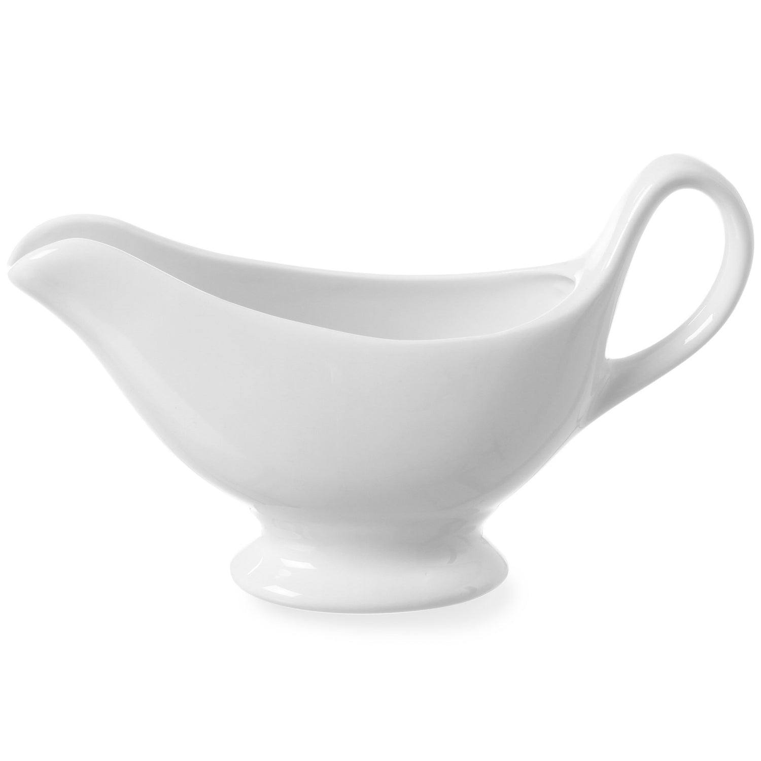 Såsbåt såsskål 180x55x130mm vitt porslin - DaVinci 786437