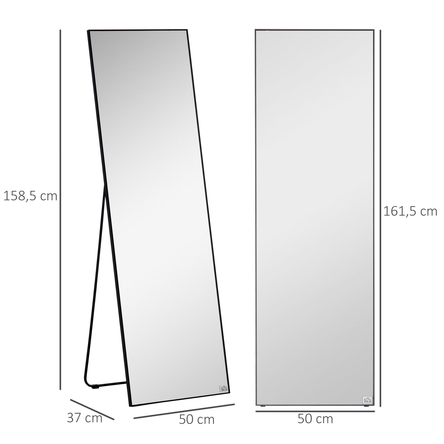 Hellängds dressingspegel, aluminiumram för sovrum