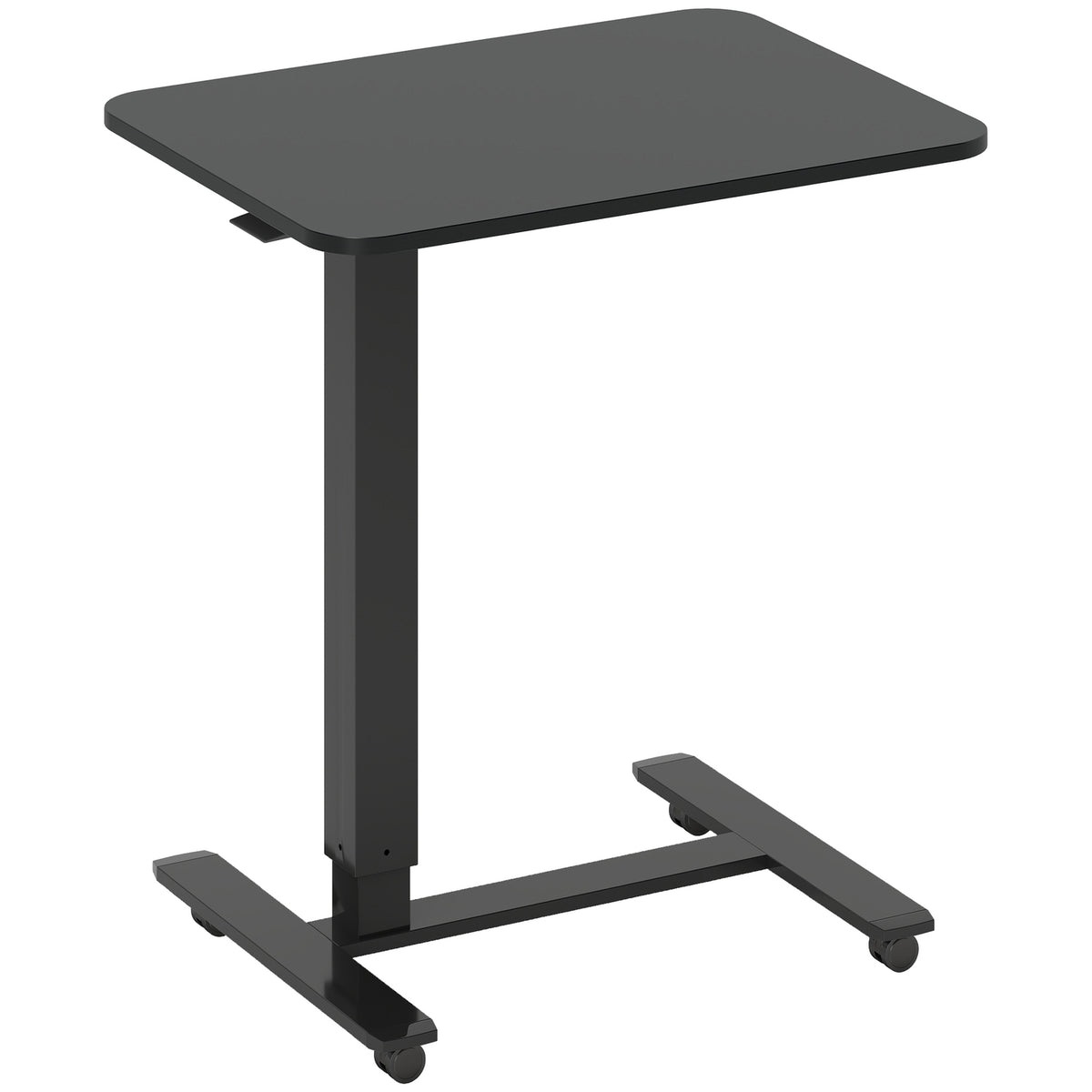 Justerbart ståbord, C-formet, 65x48x70-110cm, svart