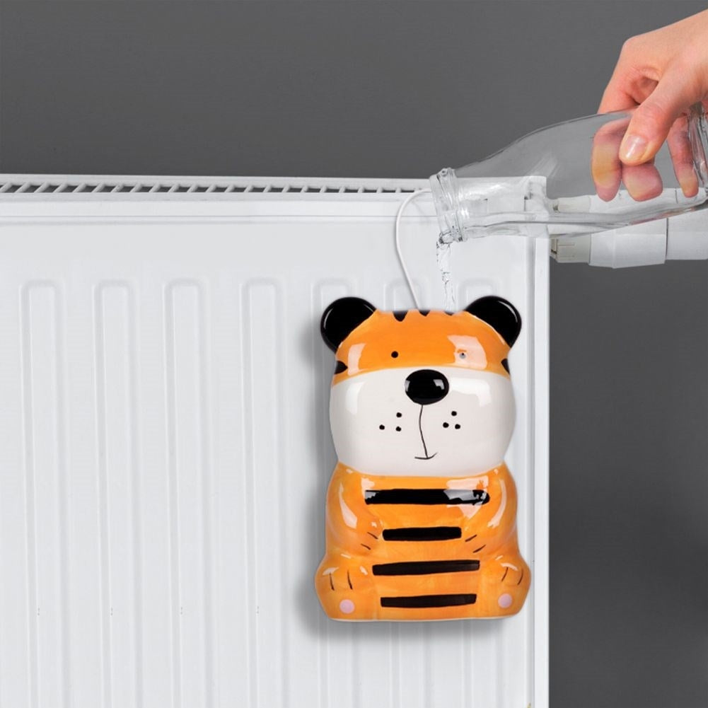 Söt tiger luftfuktare i keramik för barnrum, hängs på element