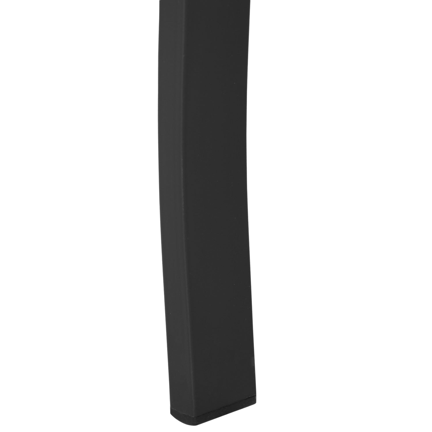 Svart metall 2-sits trädgårdsbänk – 127 x 58 x 82 cm