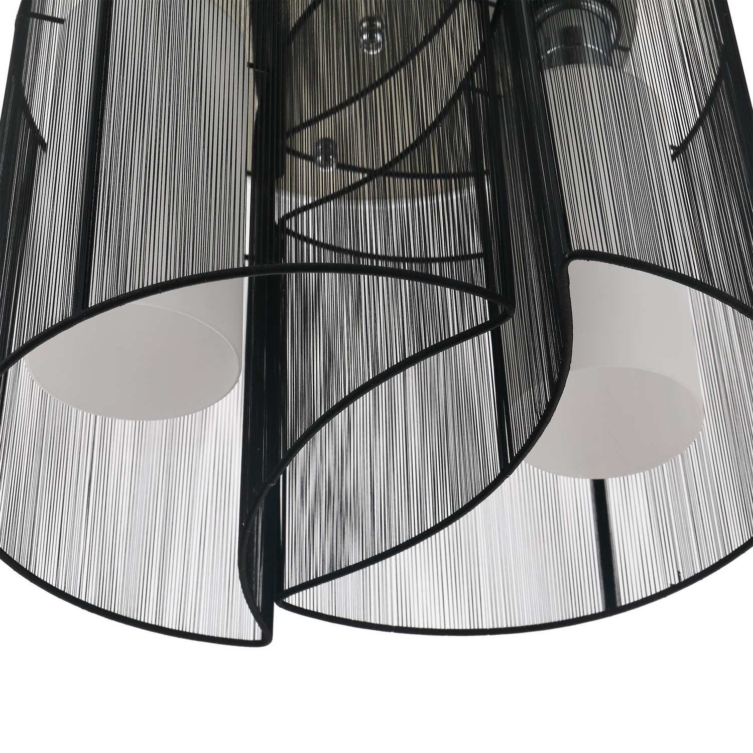 Vintage taklampa – 2-lamps E27 sockel, svart, Ø47,5 cm