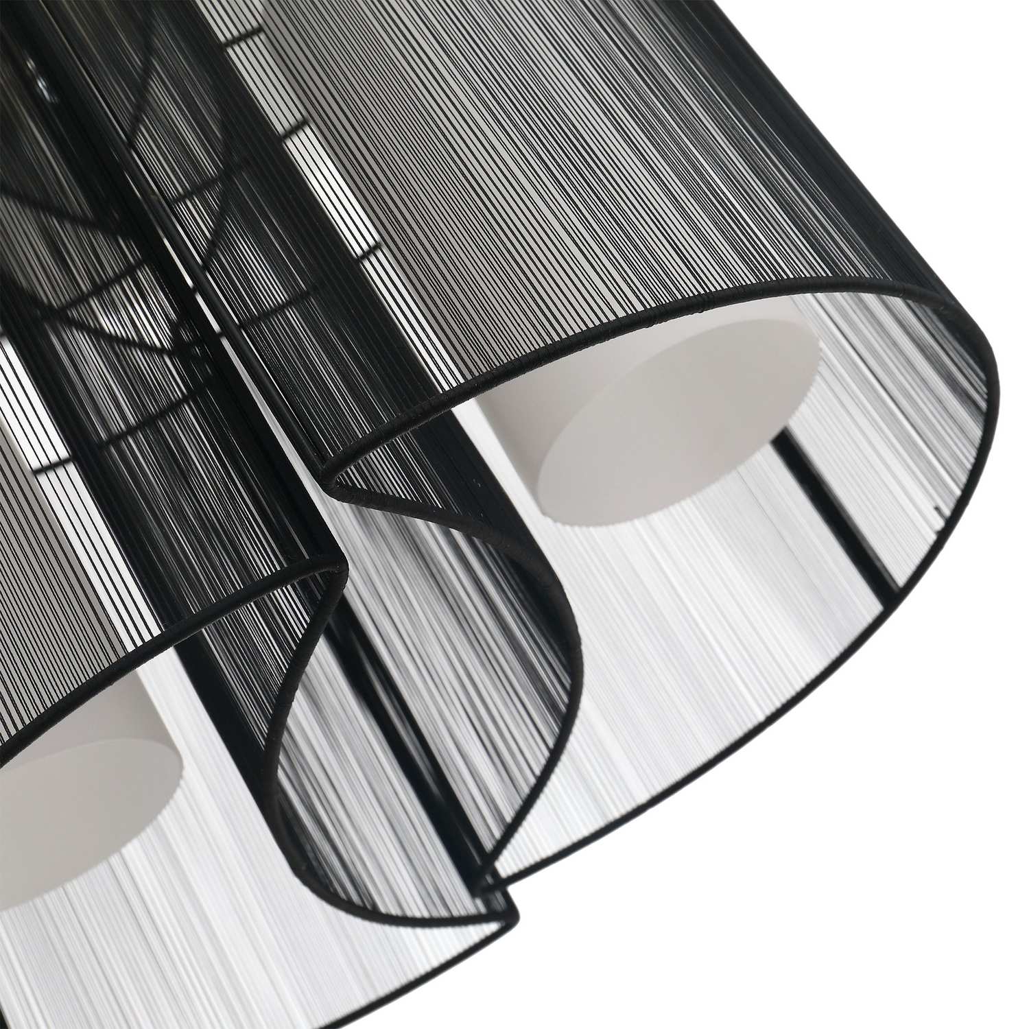 Vintage taklampa – 2-lamps E27 sockel, svart, Ø47,5 cm