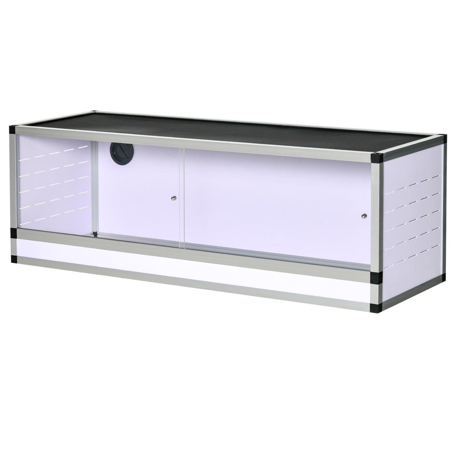 Terrariumuppfödningsbox för reptiler, amfibier och spindeldjur, aluminium, 120x40x40 cm