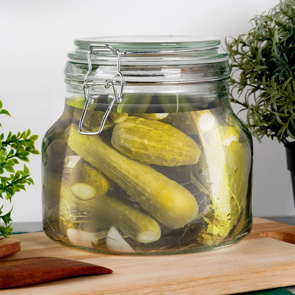 Tjock Glasburk med Patentlock och Gummitätning