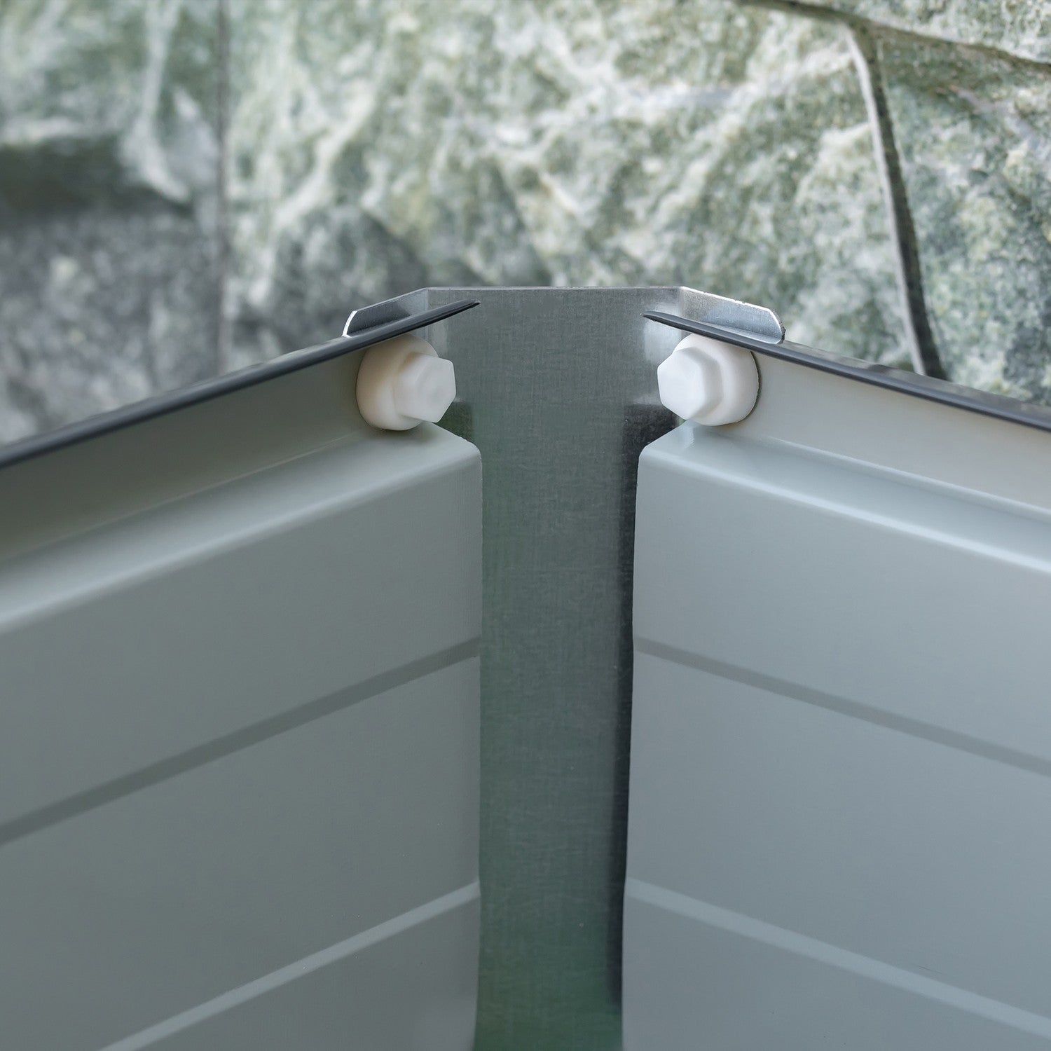 Trädgårdsbäddskruka i stål – Kolgrå, 125x47x40 cm