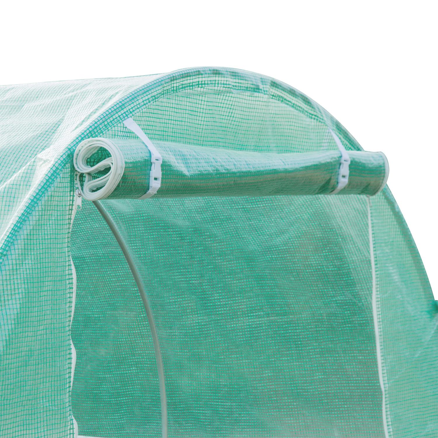 Trädgårdsfilm av polyeten 6x3x2m med 12 fönster