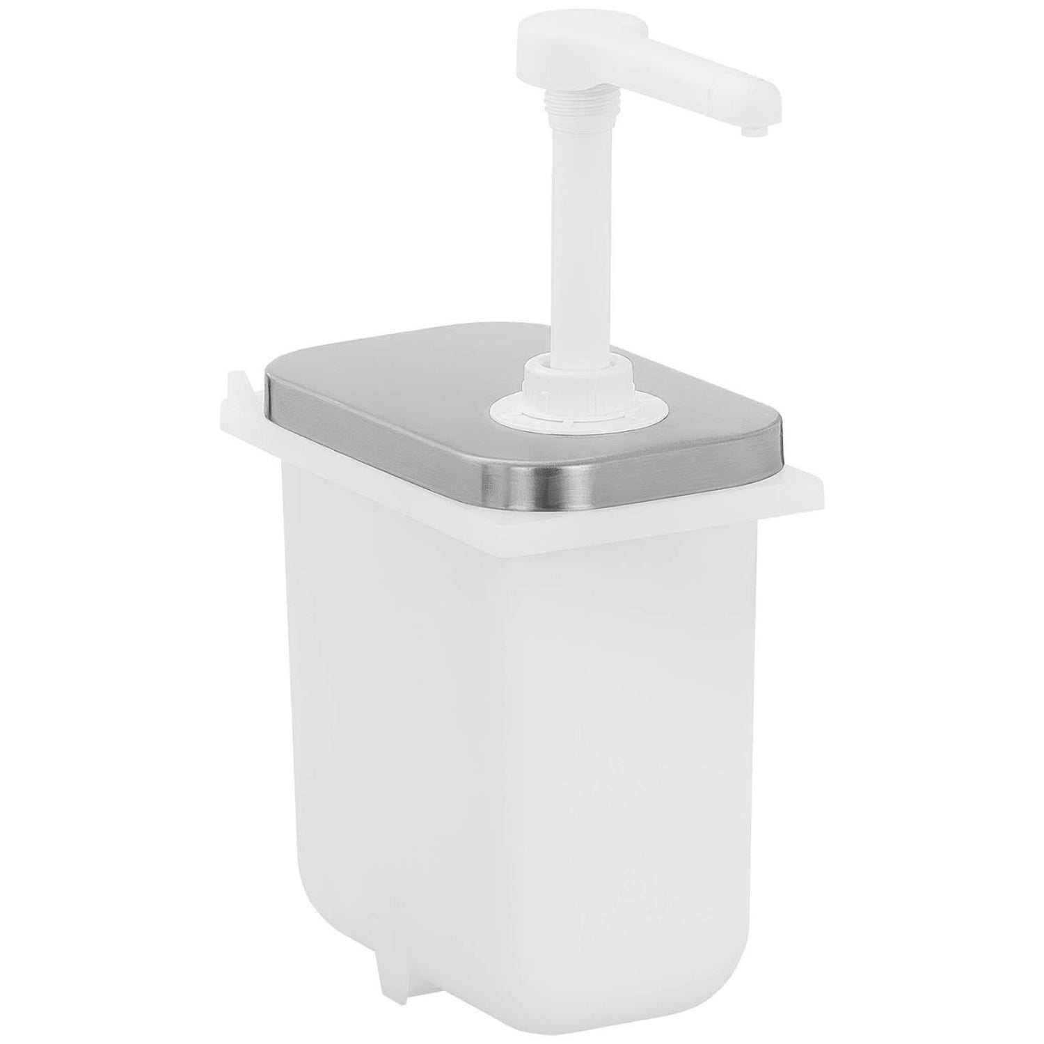 Trippel dispenser för såser med rostfri pump, 3 x 2 l