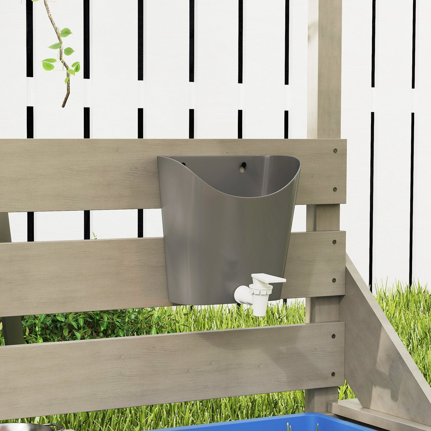 Träskeppslekstuga Sandlåda med lock – 180 x 103 x 144,5 cm