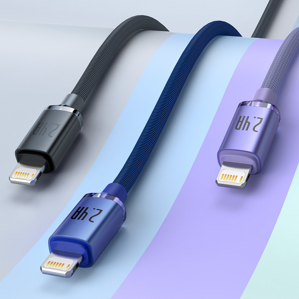 USB - Lightning-kabel för snabb laddning och dataöverföring, 1,2 m, blå
