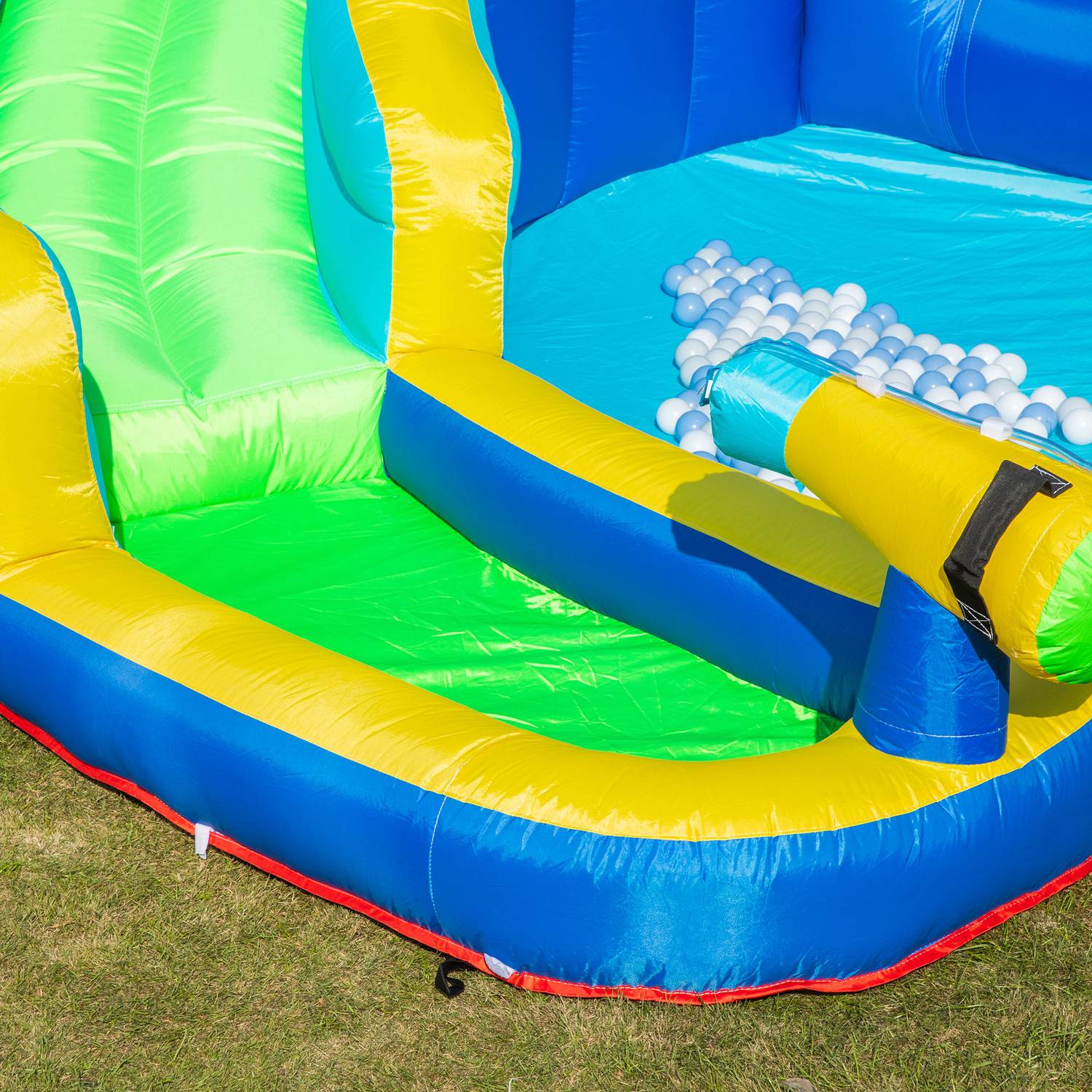 Uppblåsbar Bouncy Castle Water Park med rutschkana för barn 3-8