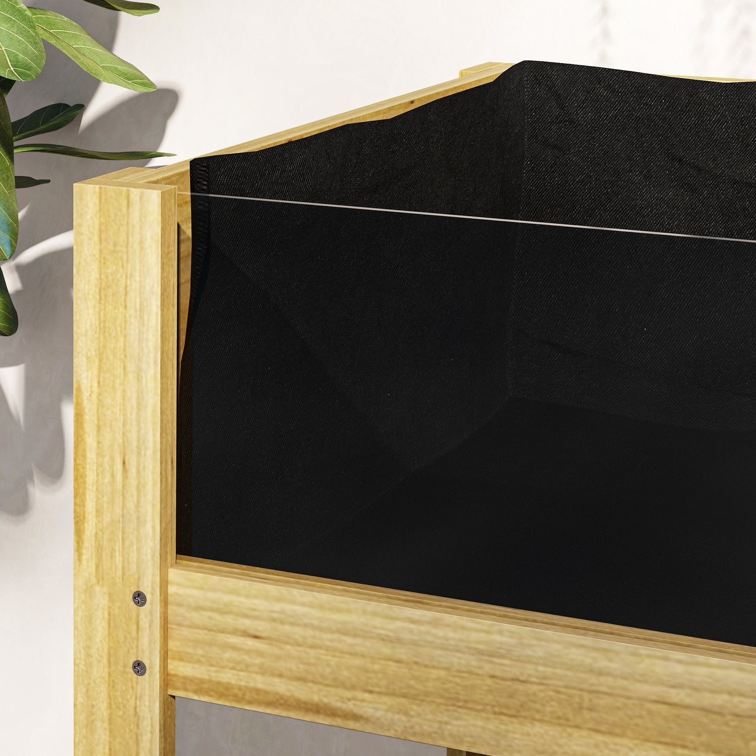 Upphöjd grönsaksbädd med akrylpaneler, 110x50x80 cm