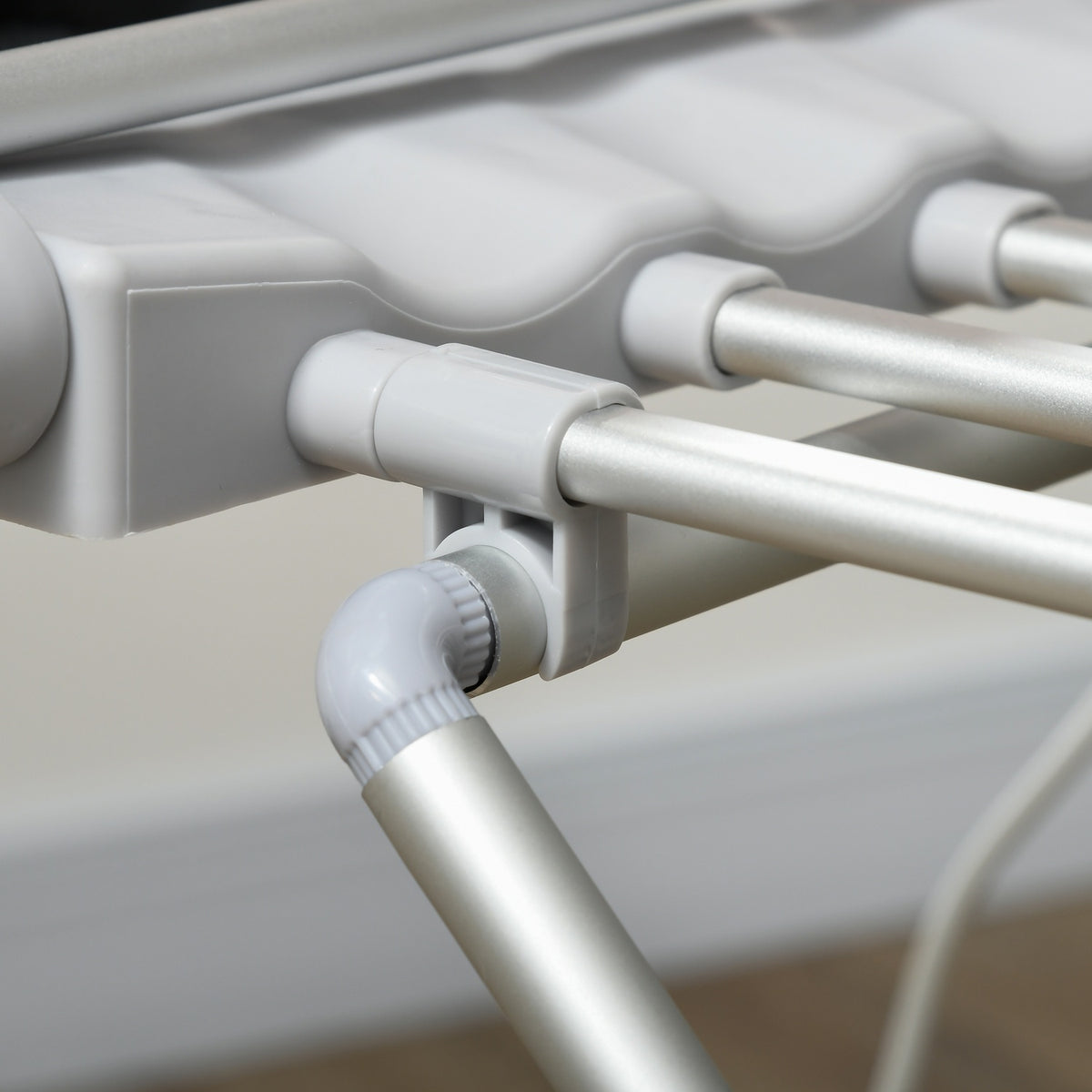 Oppvarmet sammenleggbart tørkestativ – justerbar temperatur, aluminium