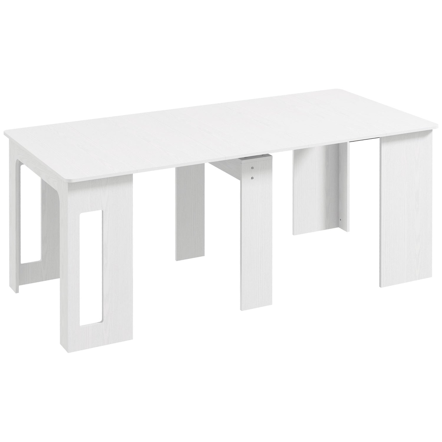 Utdragbart matbord, vitt, 60-180 x 85 x 75 cm
