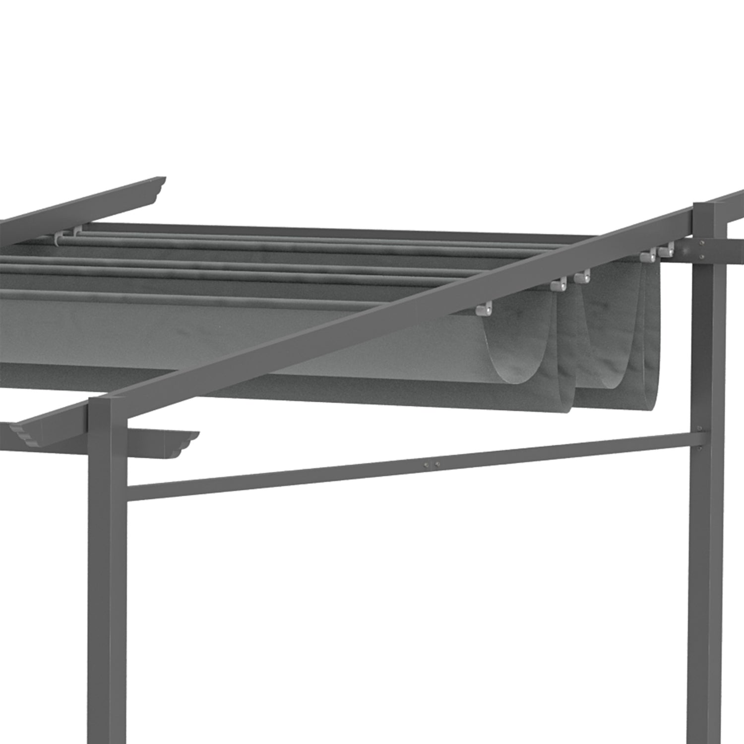Aluminium Pergola 4x3m, Justerbart tak, UV-skydd