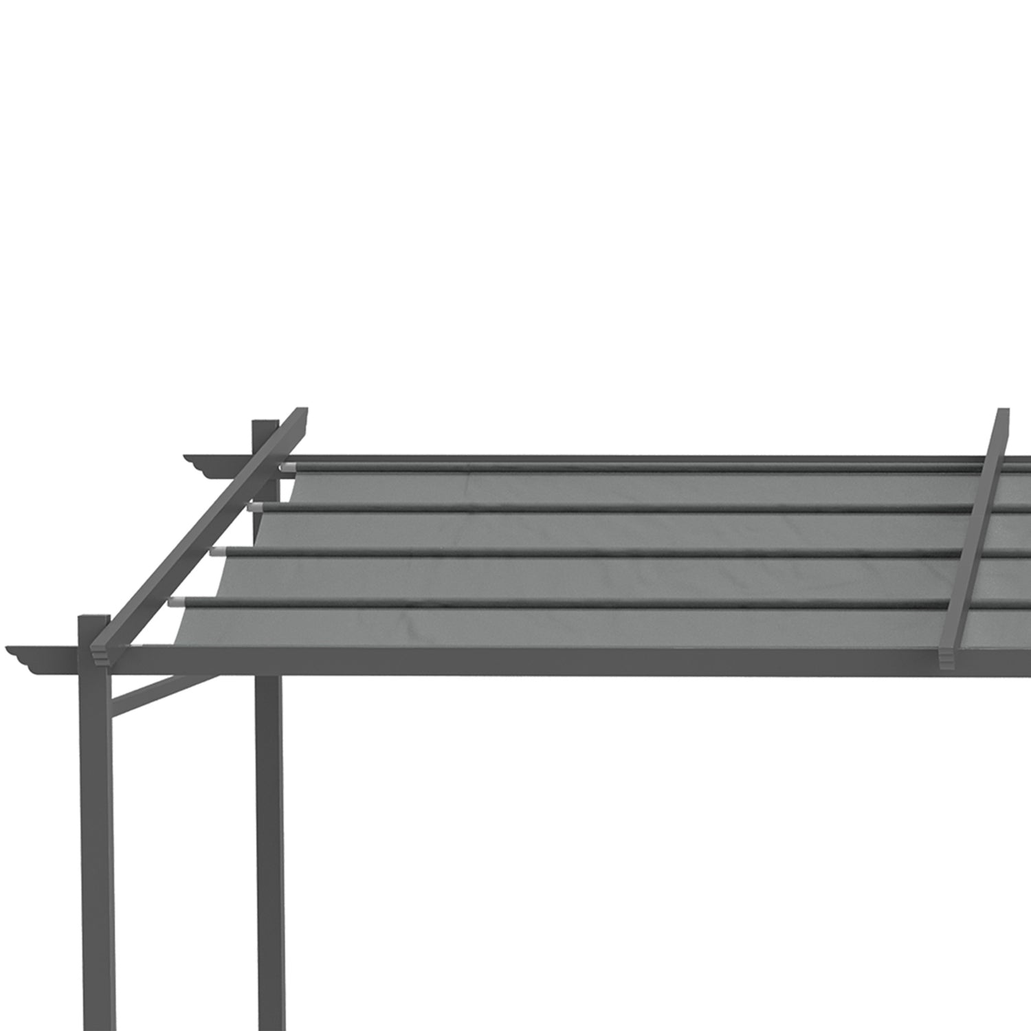 Aluminium Pergola 4x3m, Justerbart tak, UV-skydd
