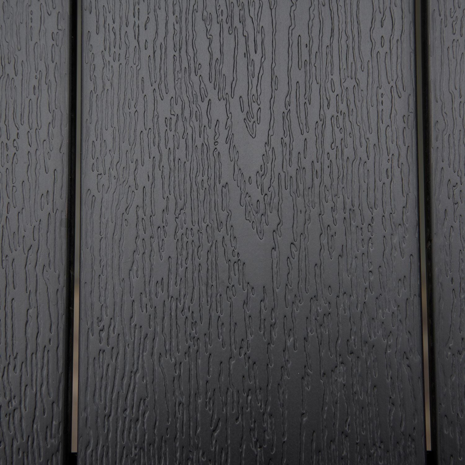 Utomhusmatbord för 6, lättskött aluminium, svart