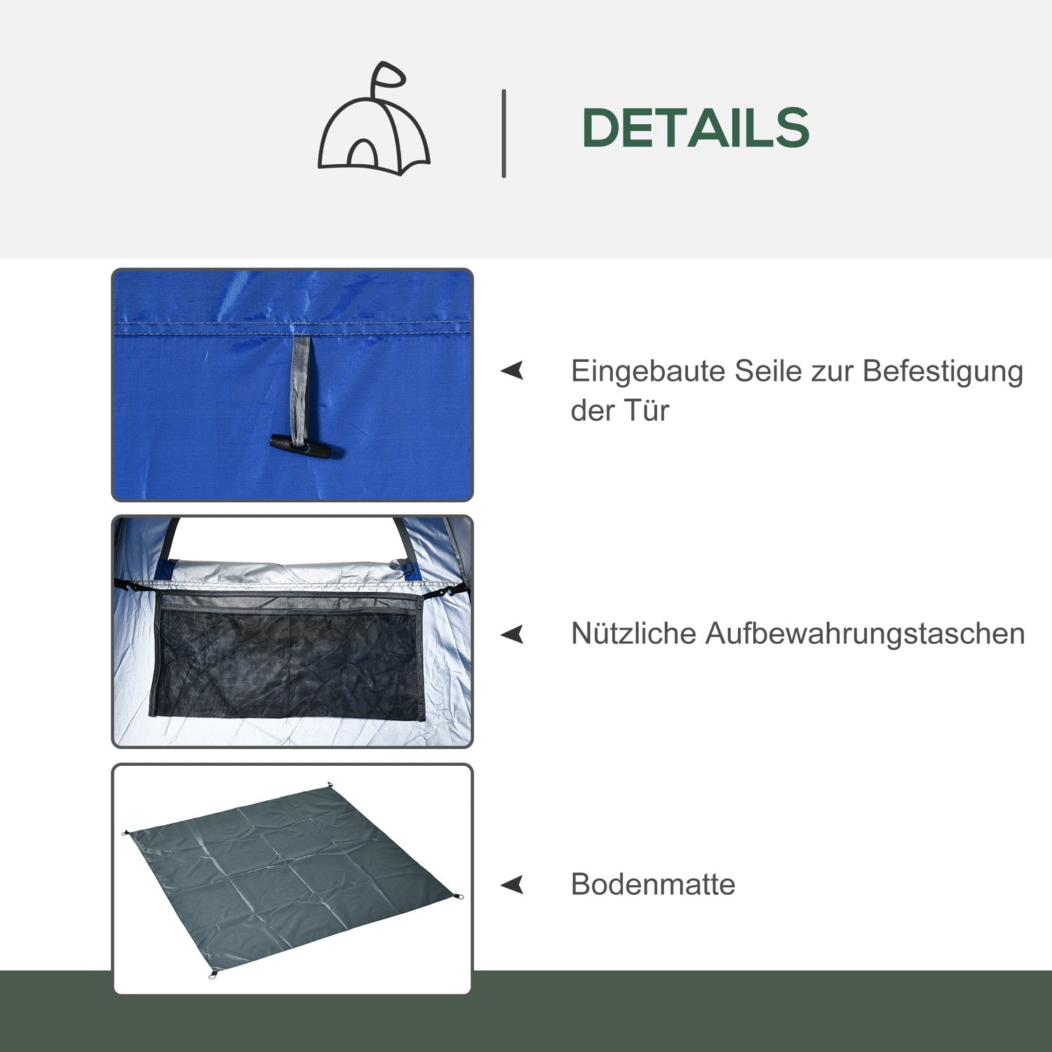 Utomhus pop-up dusch och toaletttält med bärväska