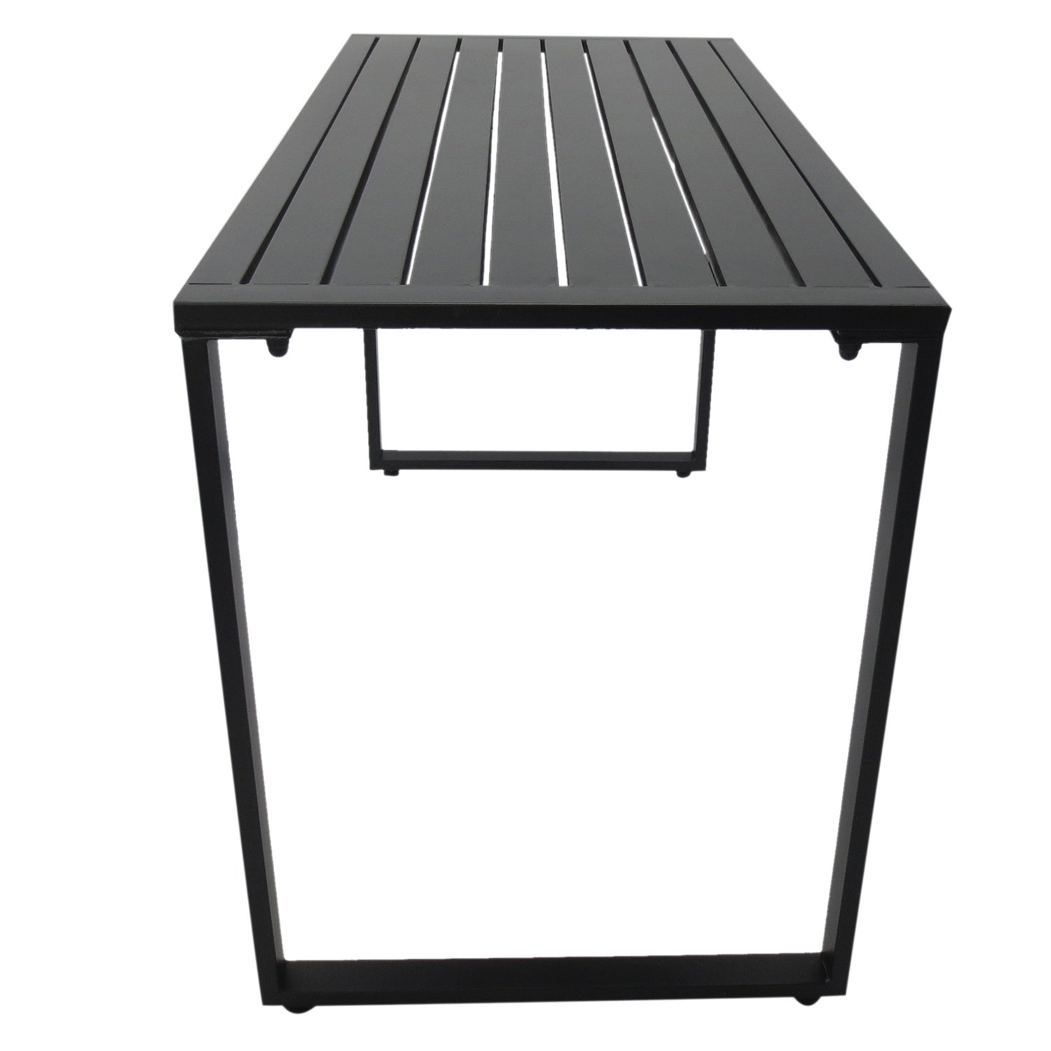 Utomhussittgrupp i metall, 3-delat set, svart finish
