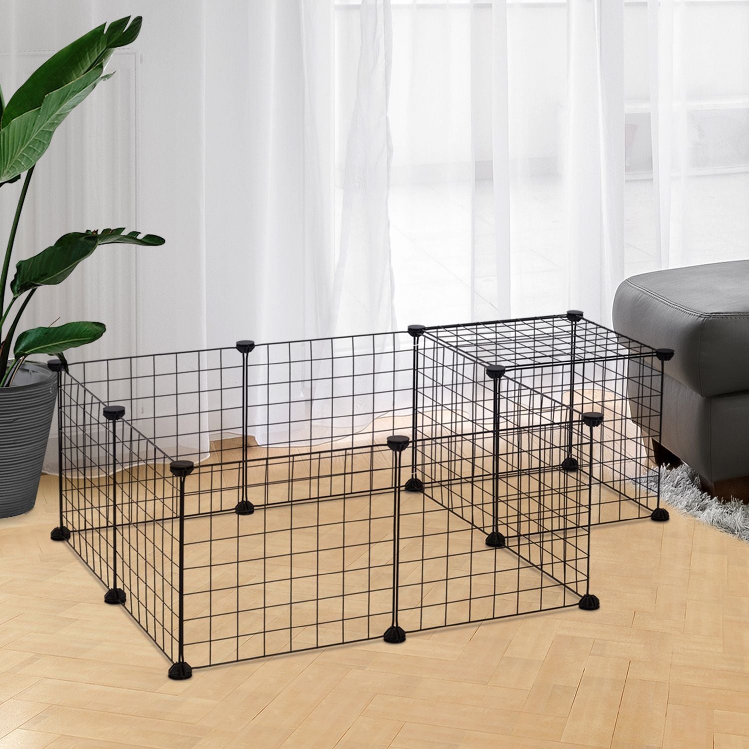 Small Animal Metal Mesh Utomhushölje 106x73x36cm