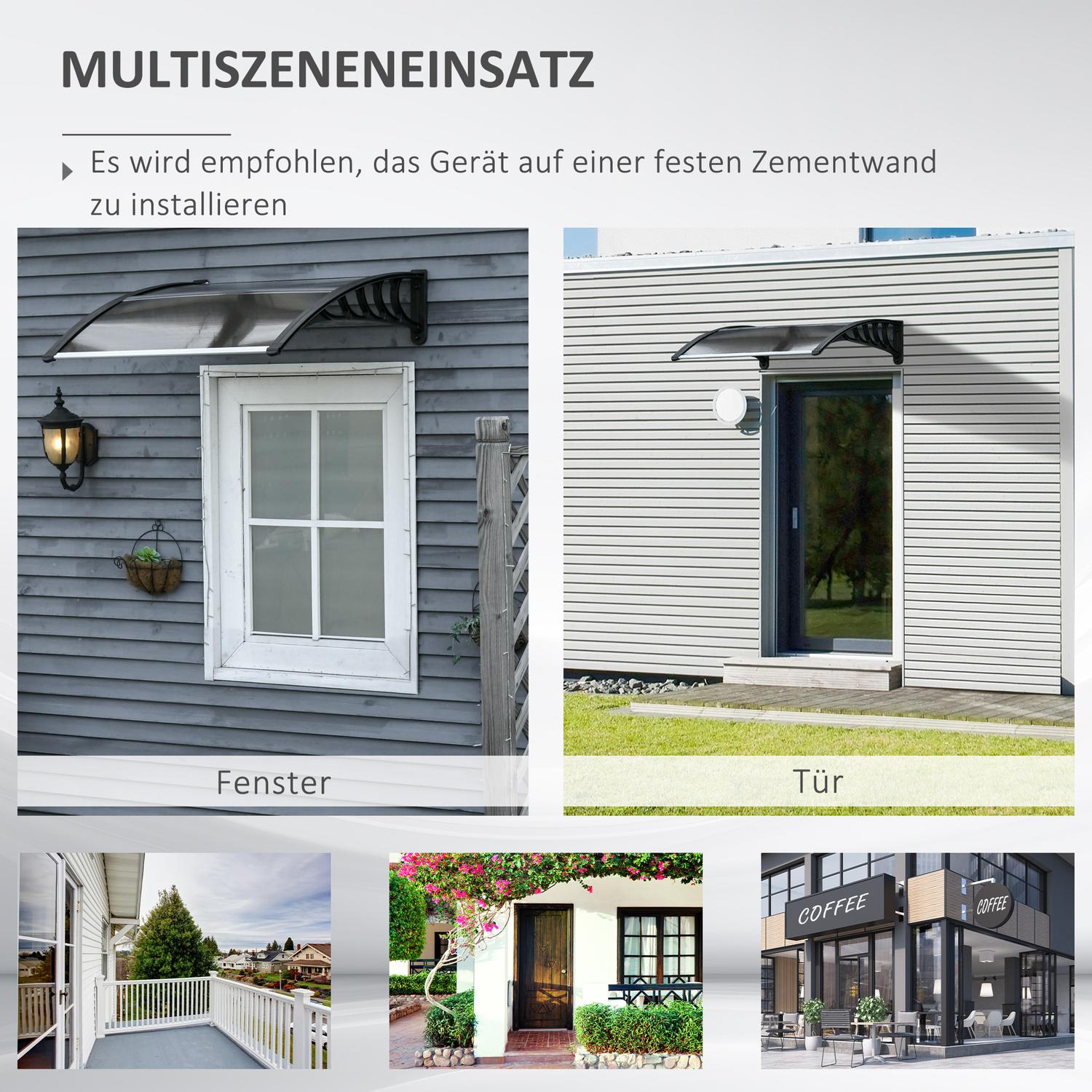 Utomhus skrivbordstak – UV, regn- och solskydd, aluminium