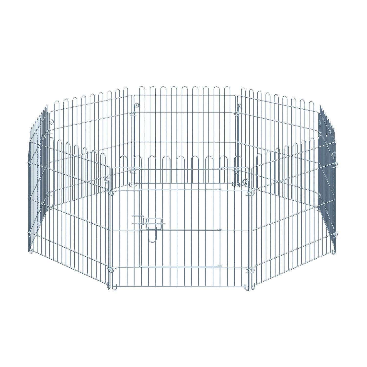 Utomhus valp lekhage staket, 8 paneler, B63 x H60 cm