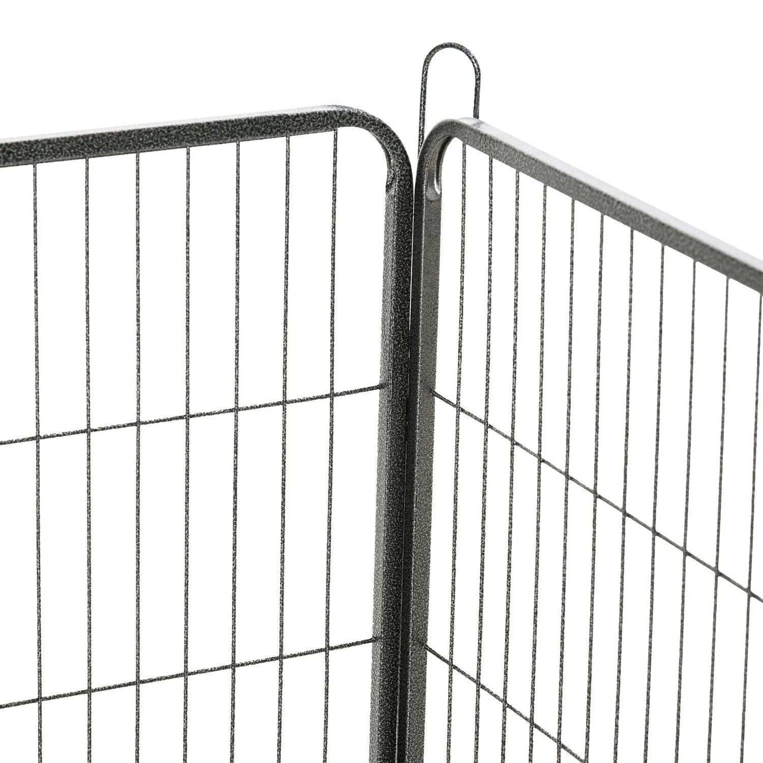 Utomhusvalplekhage, stål, 16 segment, 2 dörrar, 60 cm hög