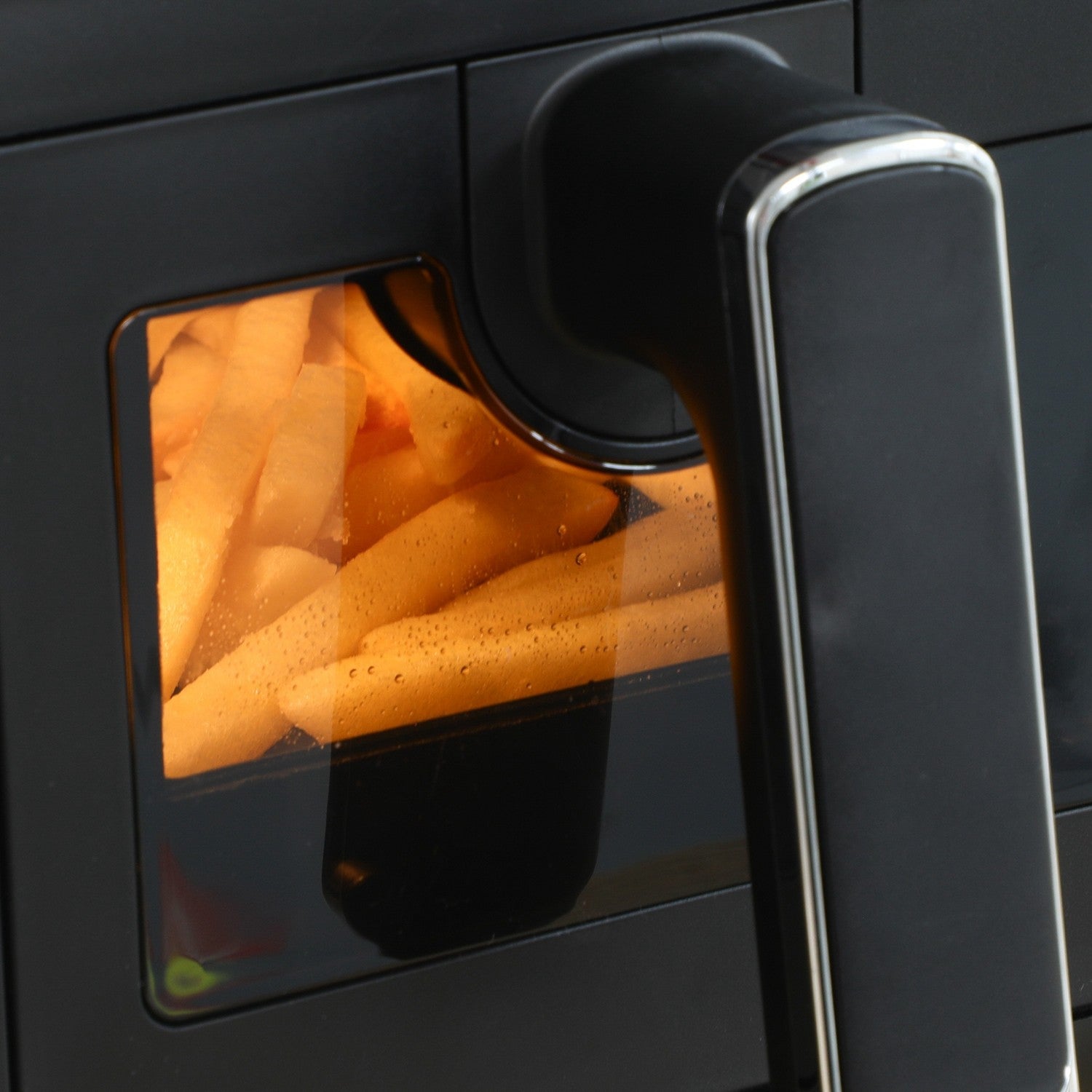 8L Air Fryer, Dual Chamber, No Oil, 2500W, Svart