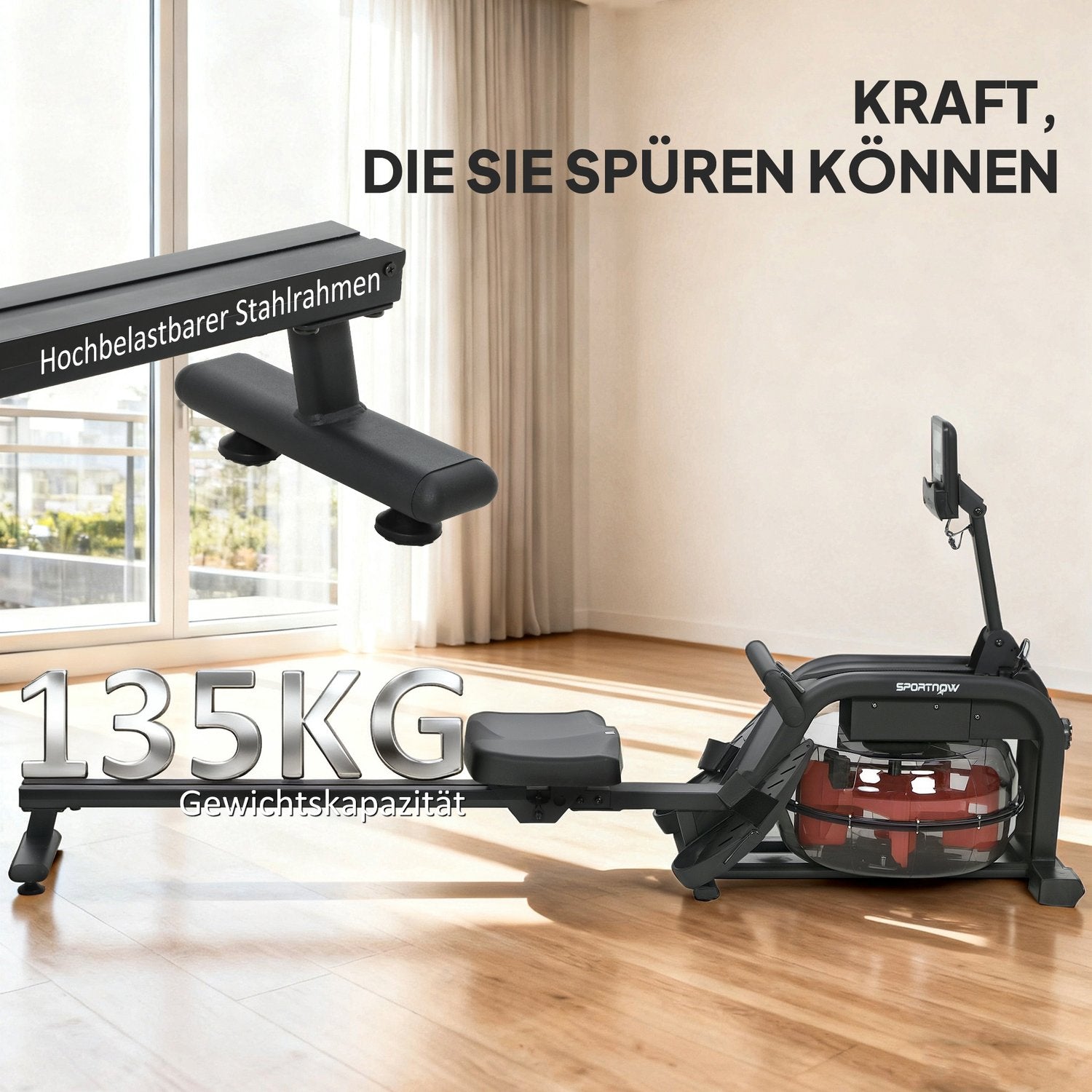 Vattenroddmaskin, 6-11L tank, LCD-skärm, 135kg kapacitet