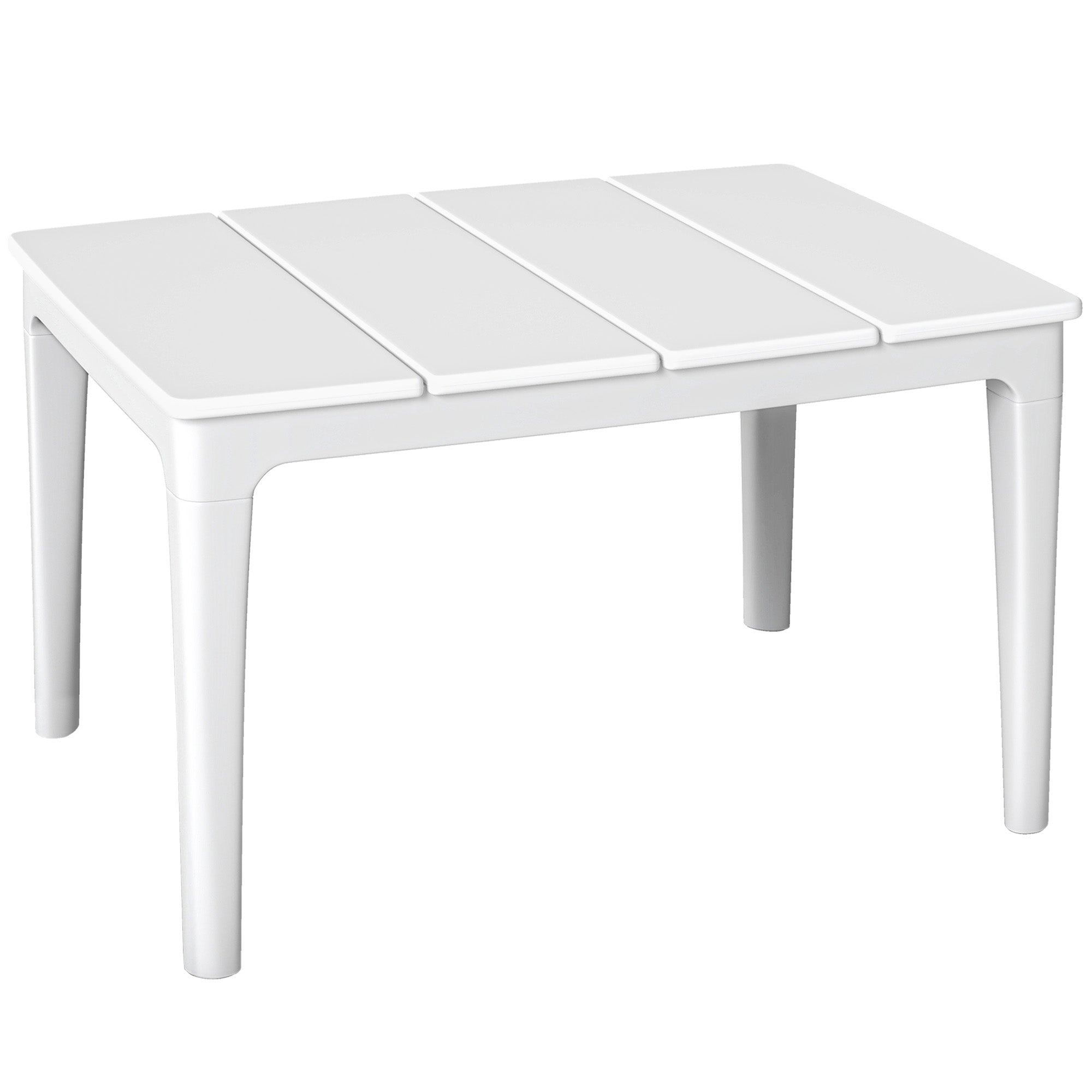 Väderbeständigt sidobord i plast för utomhusbruk, 70x53 cm, 35 kg kapacitet