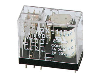 Vertikalt relä 5A/30Vdc-220Vac 2 X växelriktare 24Vdc