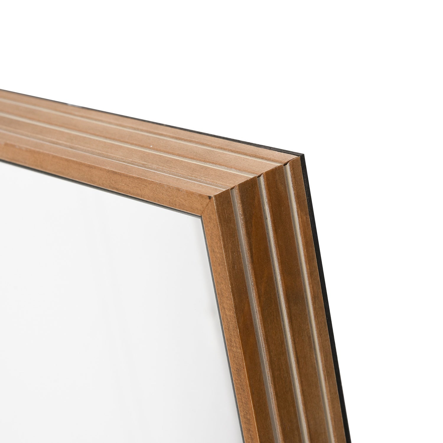 Veggspeil 125x45 cm – treramme, naturlig finish