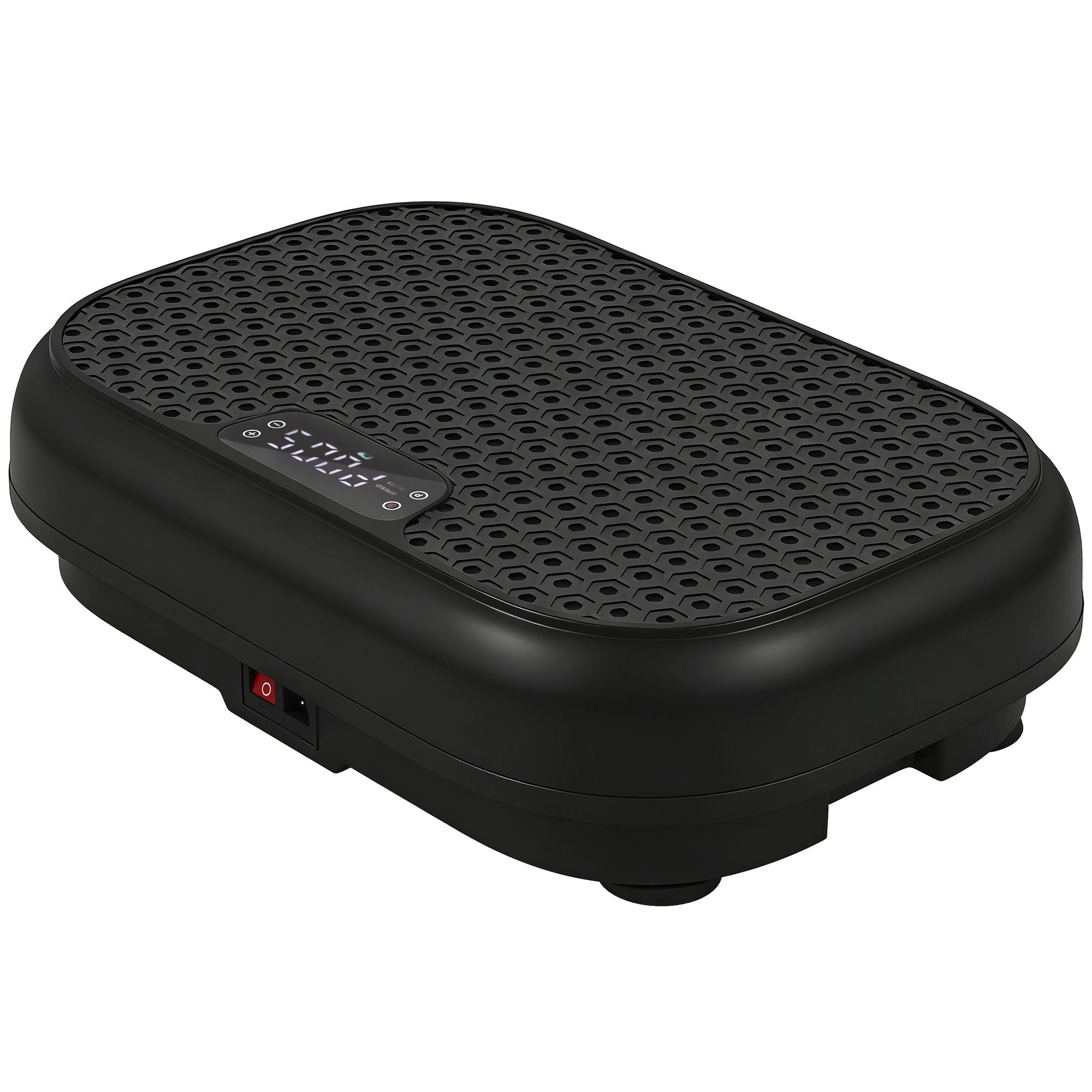 Vibrationsplatta med 120 nivåer, fjärrkontroll, LED-display, svart
