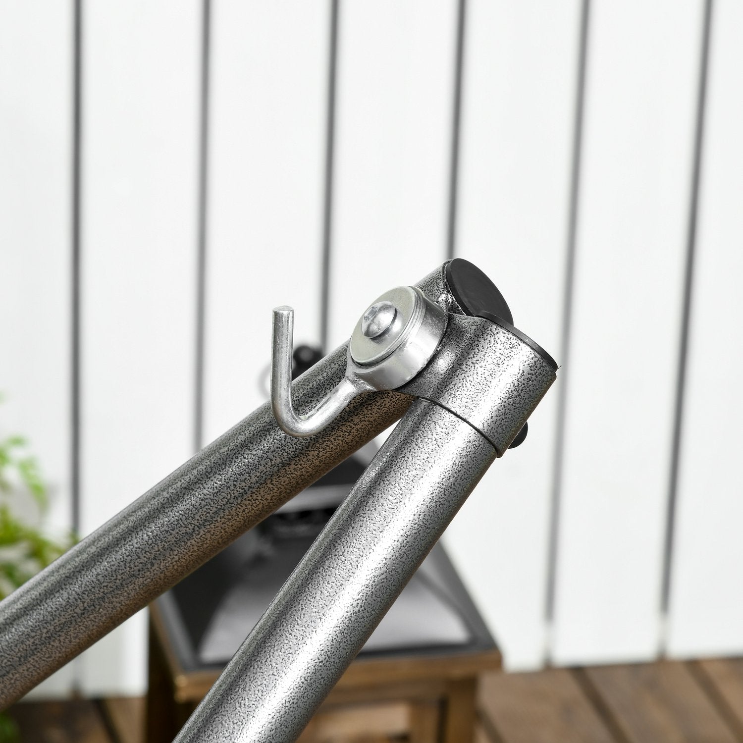 Vikbar 2-i-1 hängmatta ram med klädhängare, 120 kg kapacitet