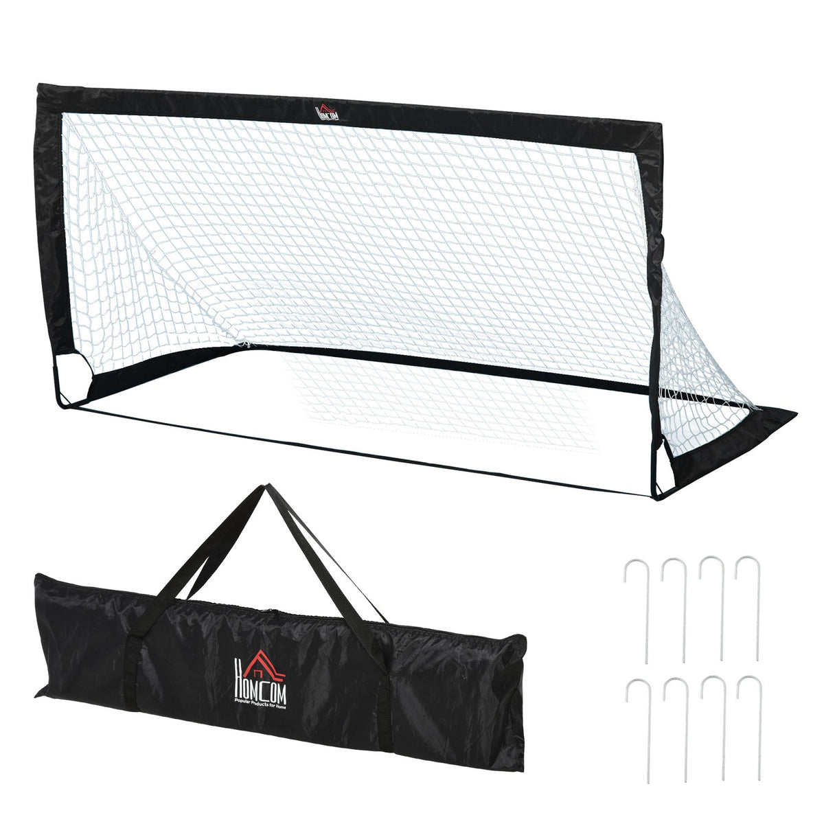 Foldbare minifotballmål i stål og Tetrolon, sett med 2