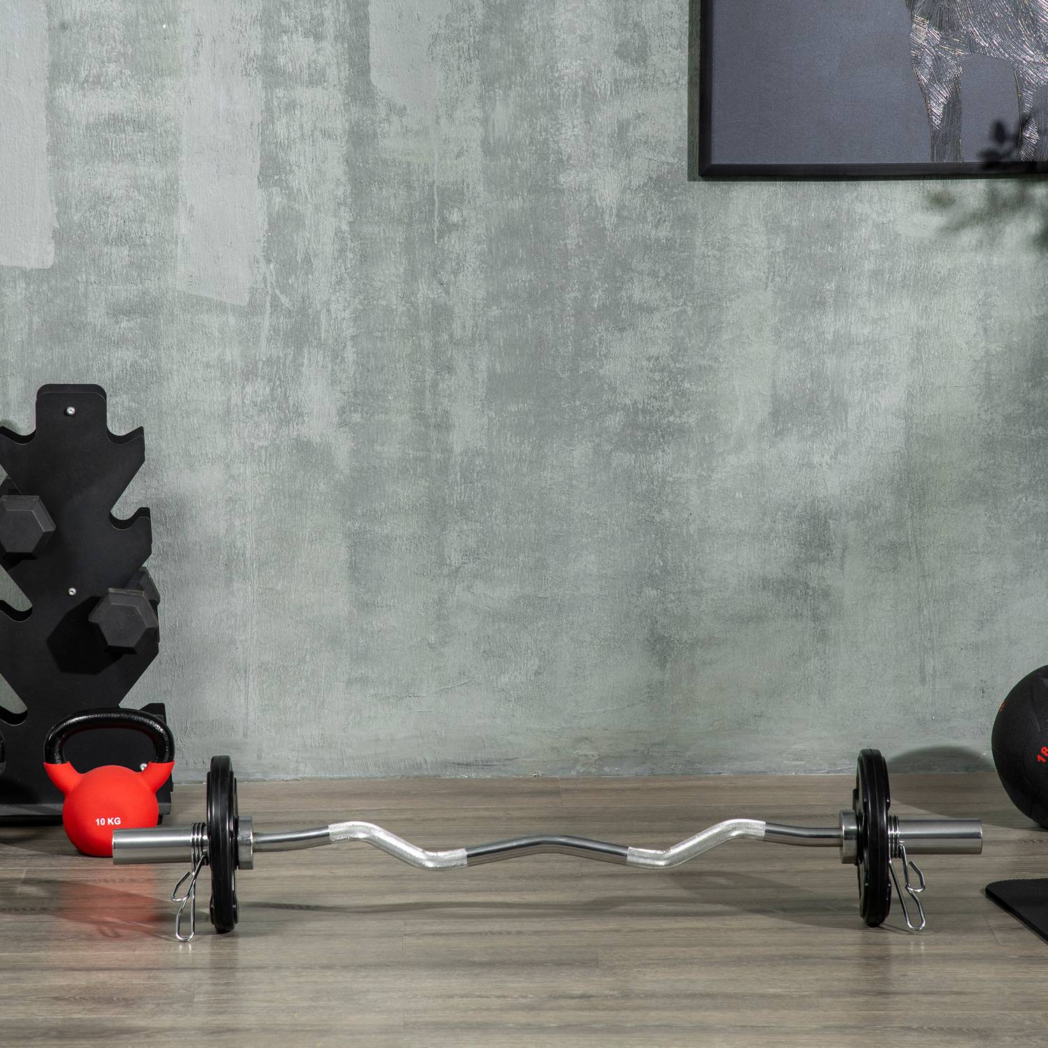 Ett par 5 kg gummi Olympic Tri-Grip viktskivor