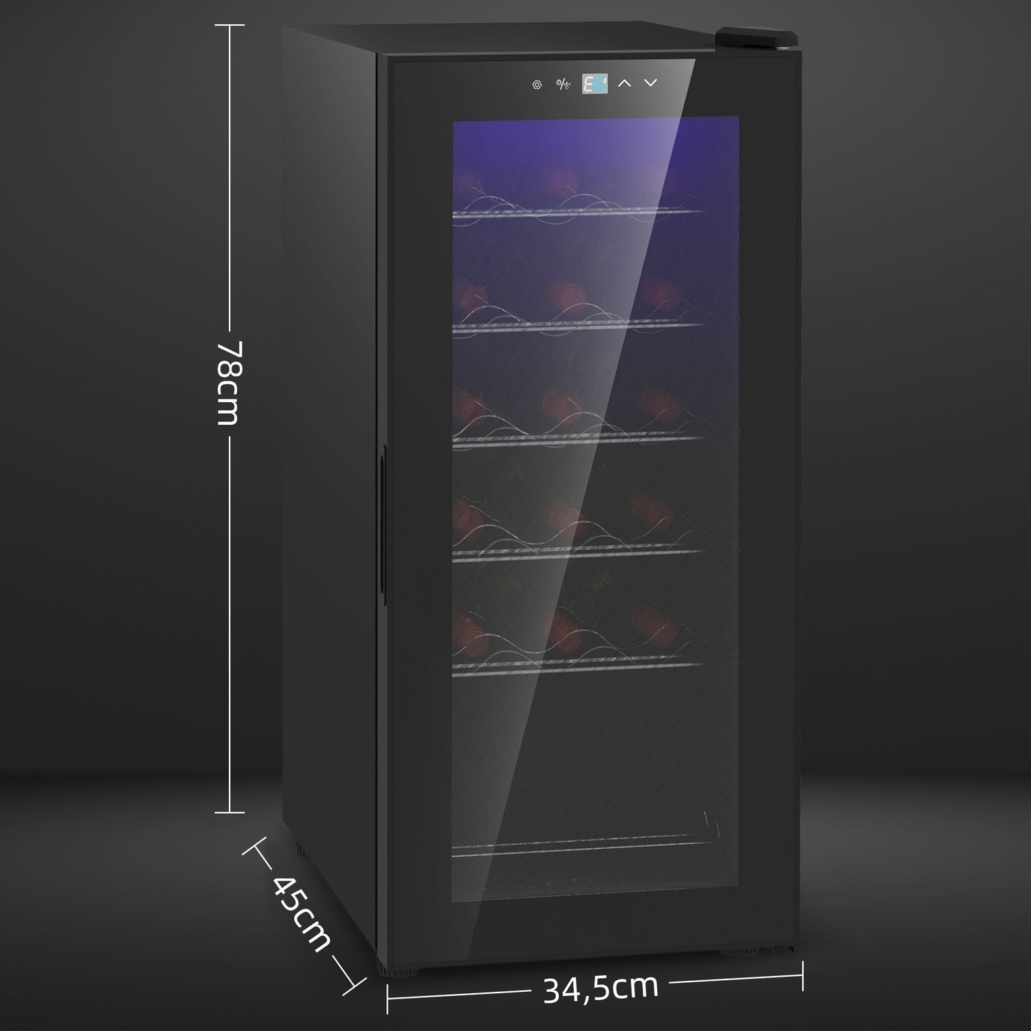 Vinkyl, 18 flaskor, 50L, Touch Control, 5-18°C