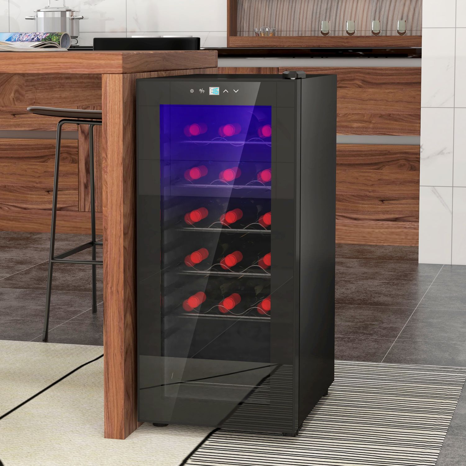 Vinkyl, 18 flaskor, 50L, Touch Control, 5-18°C