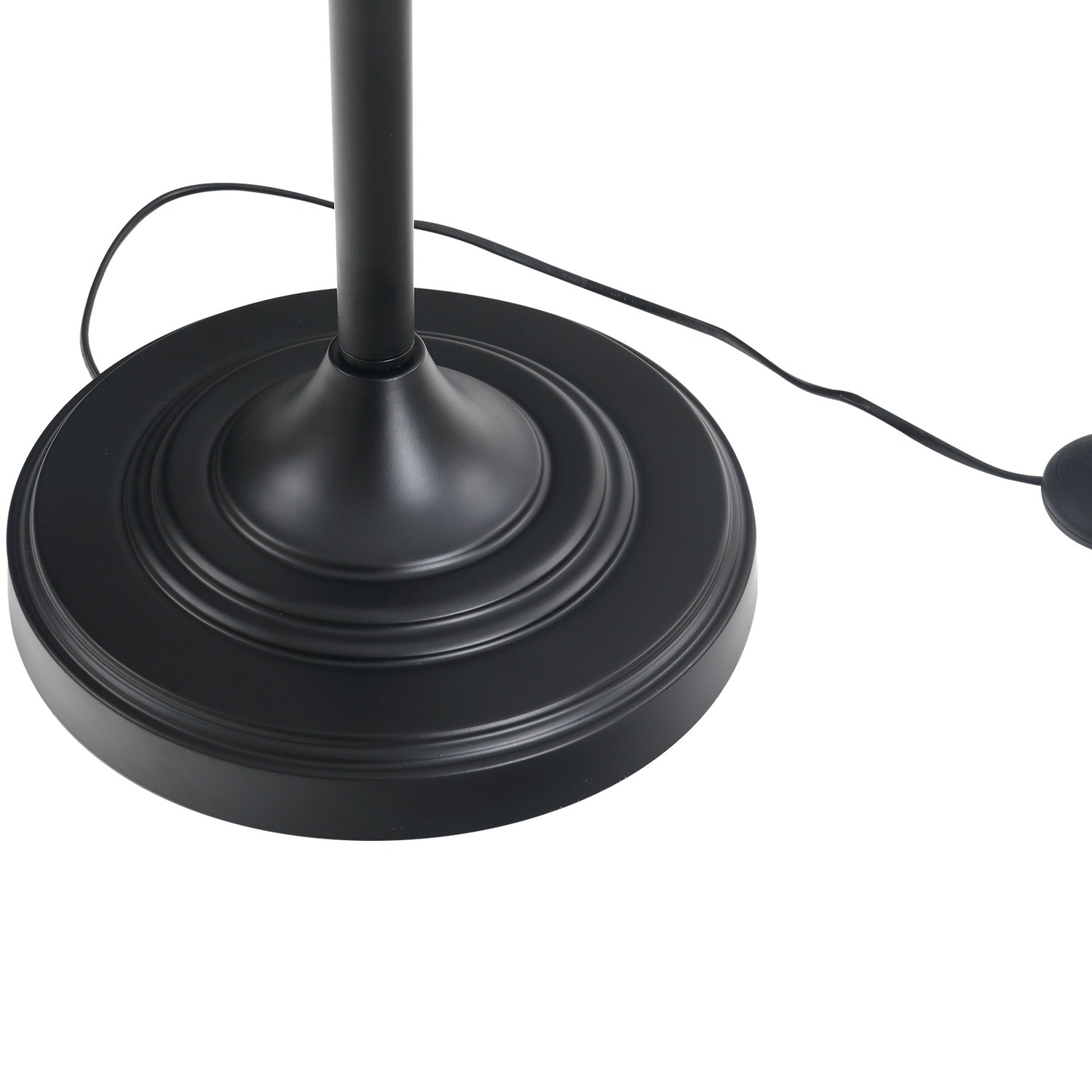 Vintage svart & vit lampsats – 2 bord, 1 golvlampa
