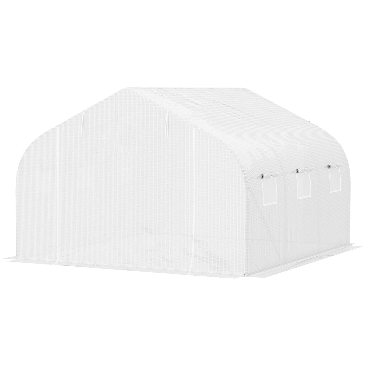 Växthus 3,5x3x3m UV-skyddad, vindtät, metallram