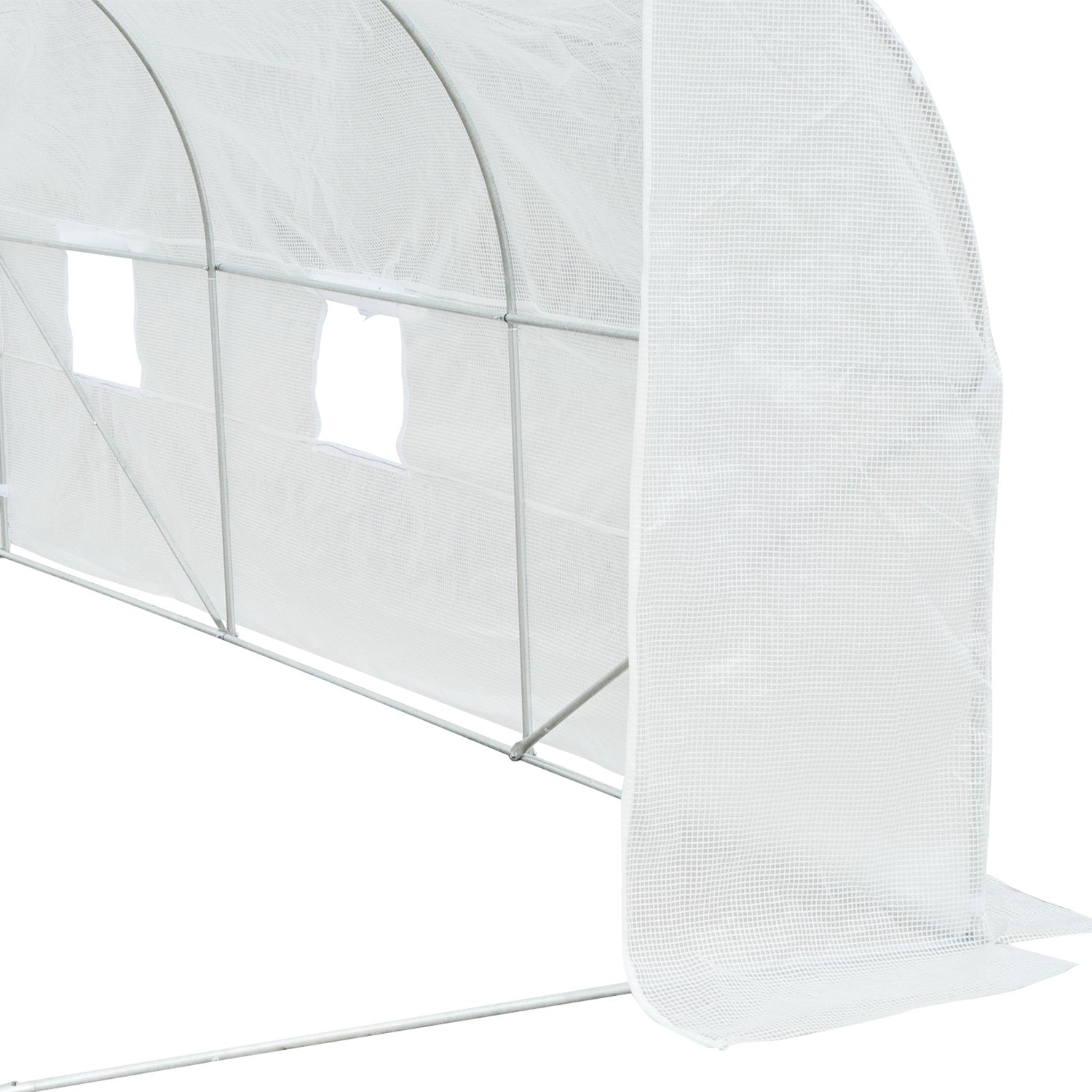 Växthus 3,5x3x3m UV-skyddad, vindtät, metallram
