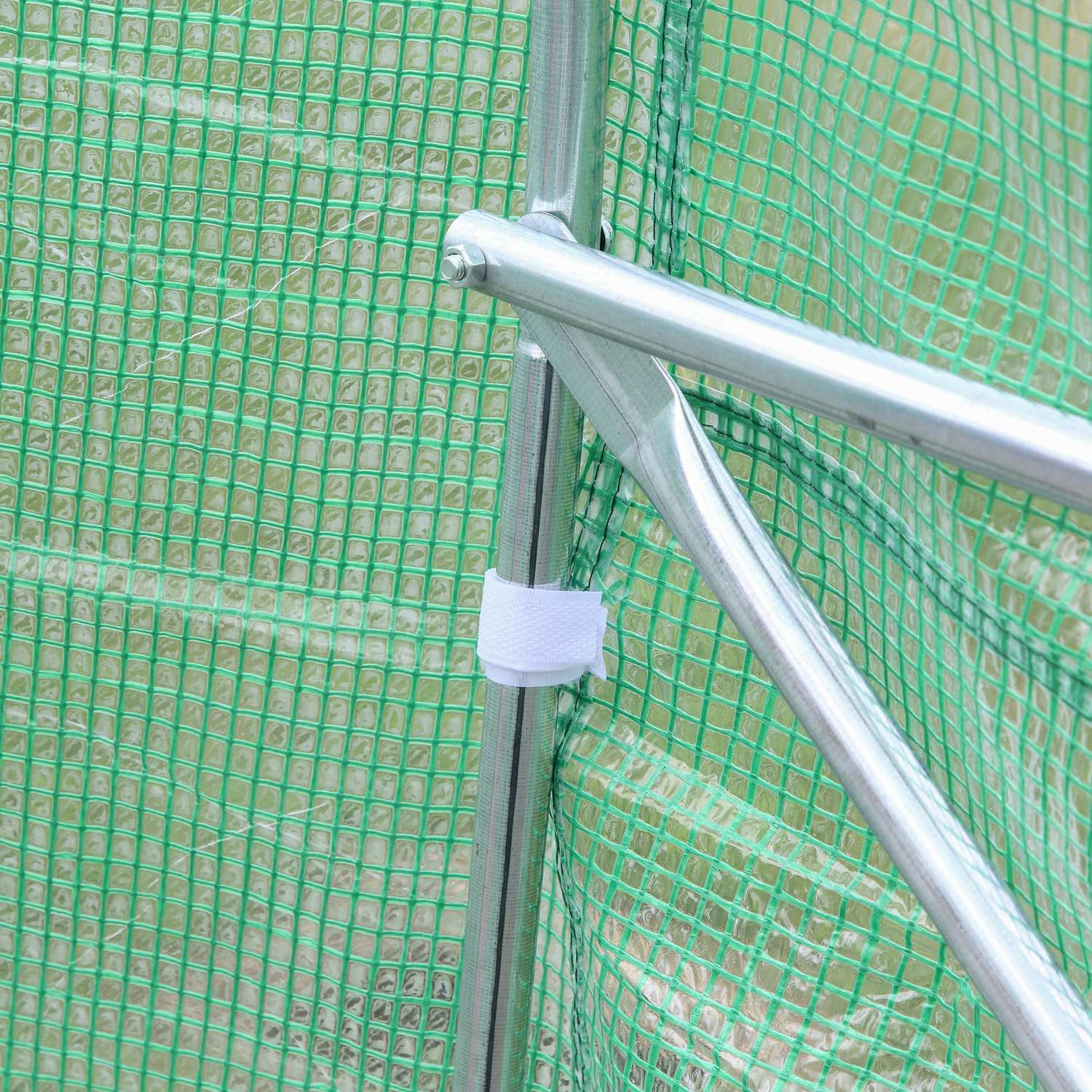 Växthus Kallstomme, Sadeltak, 450×300×205 cm