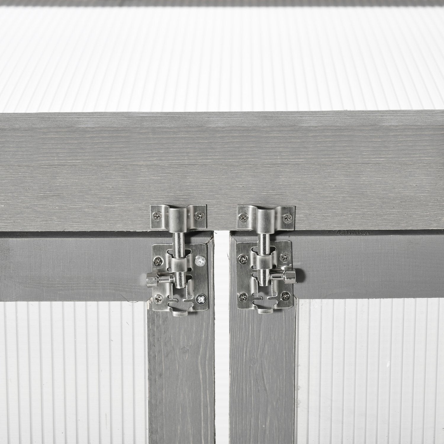 Växthus kall ramlåda, trä & polykarbonat, väderbeständig