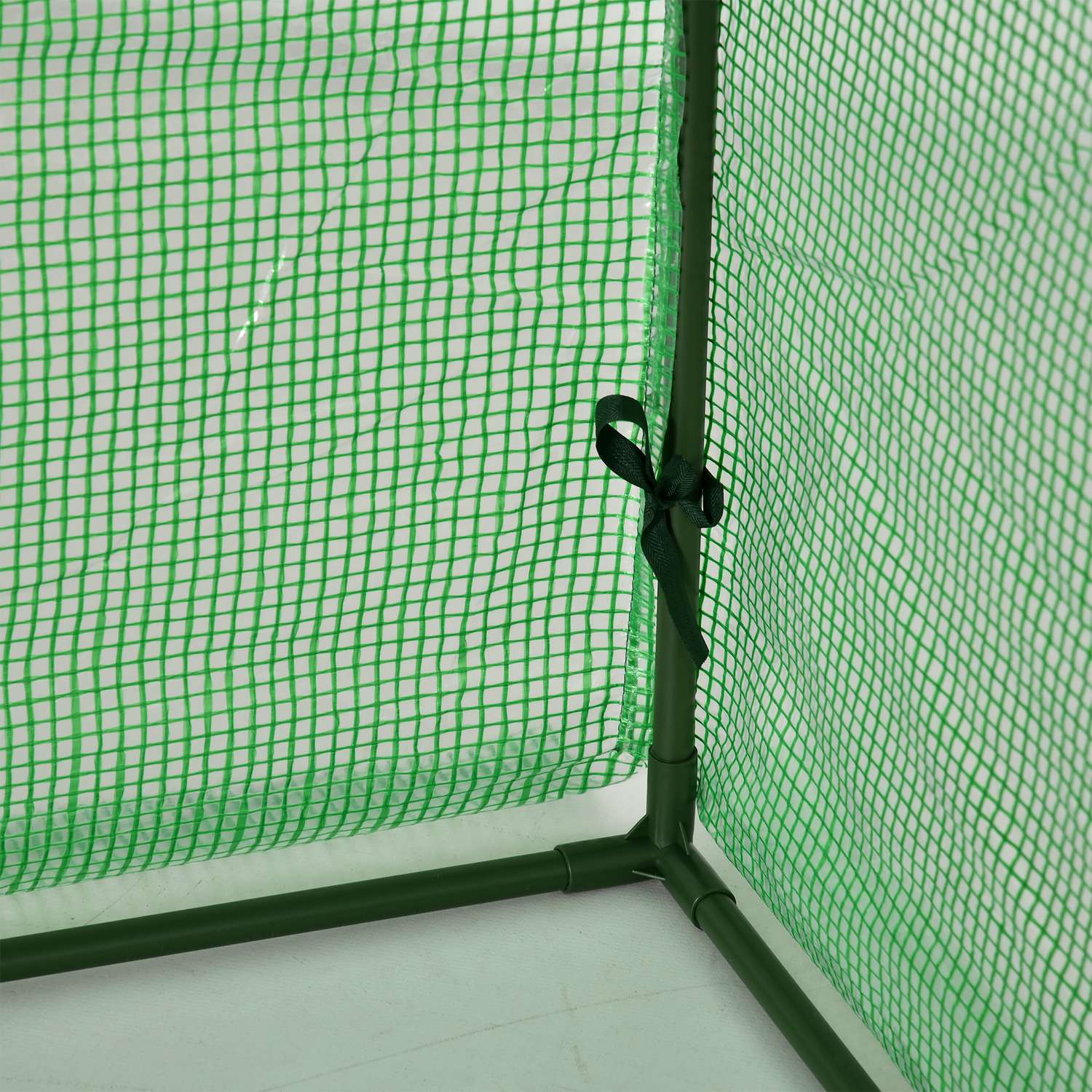 Växthus med dörr – Stålram, 295 x 100 x 80 cm