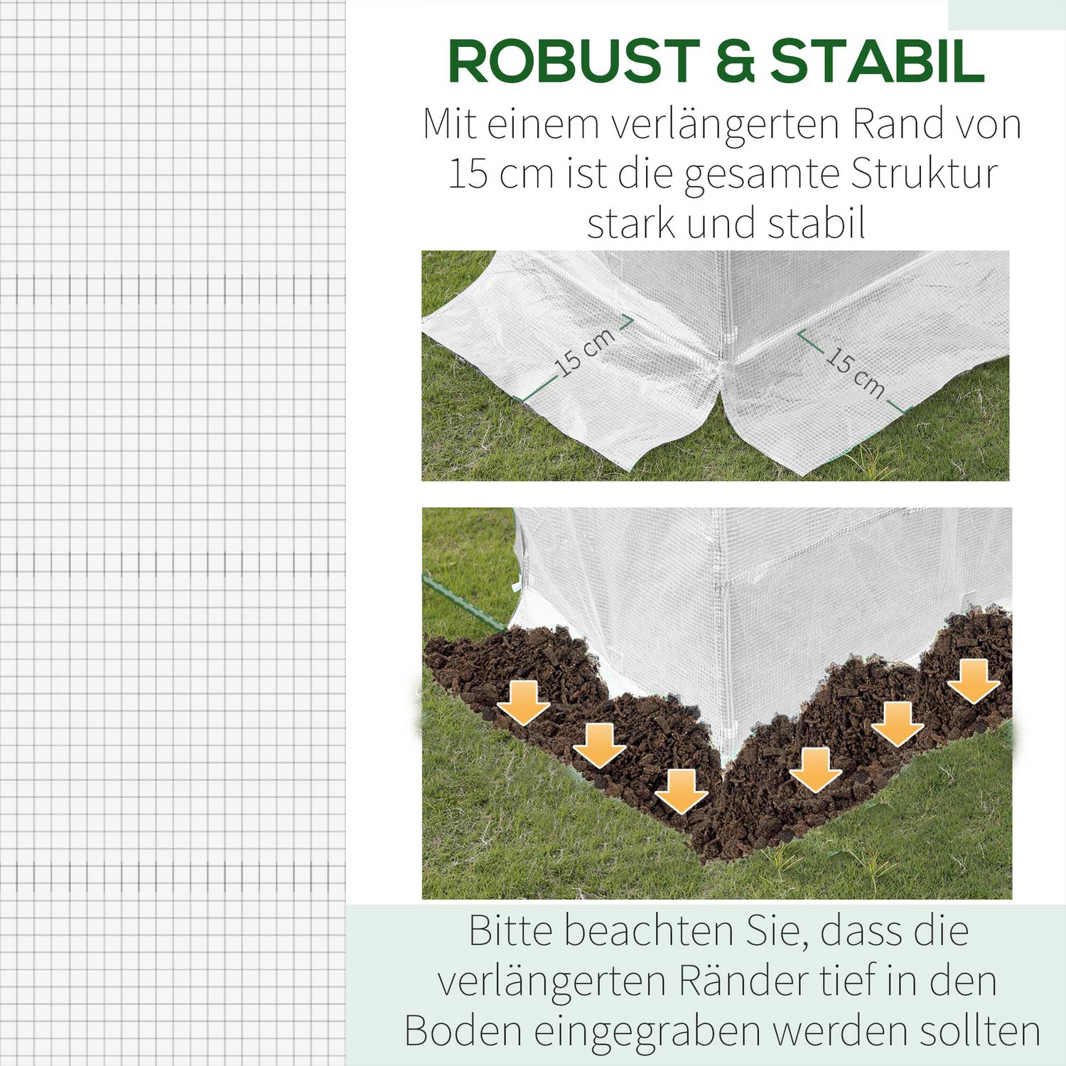 Växthuspolyetenfilm 3x2x2m, 6-fönsterbyte