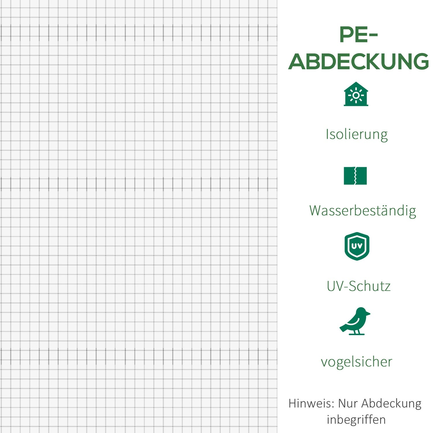 Växthuspolyetenfilm 3x2x2m, 6-fönsterbyte