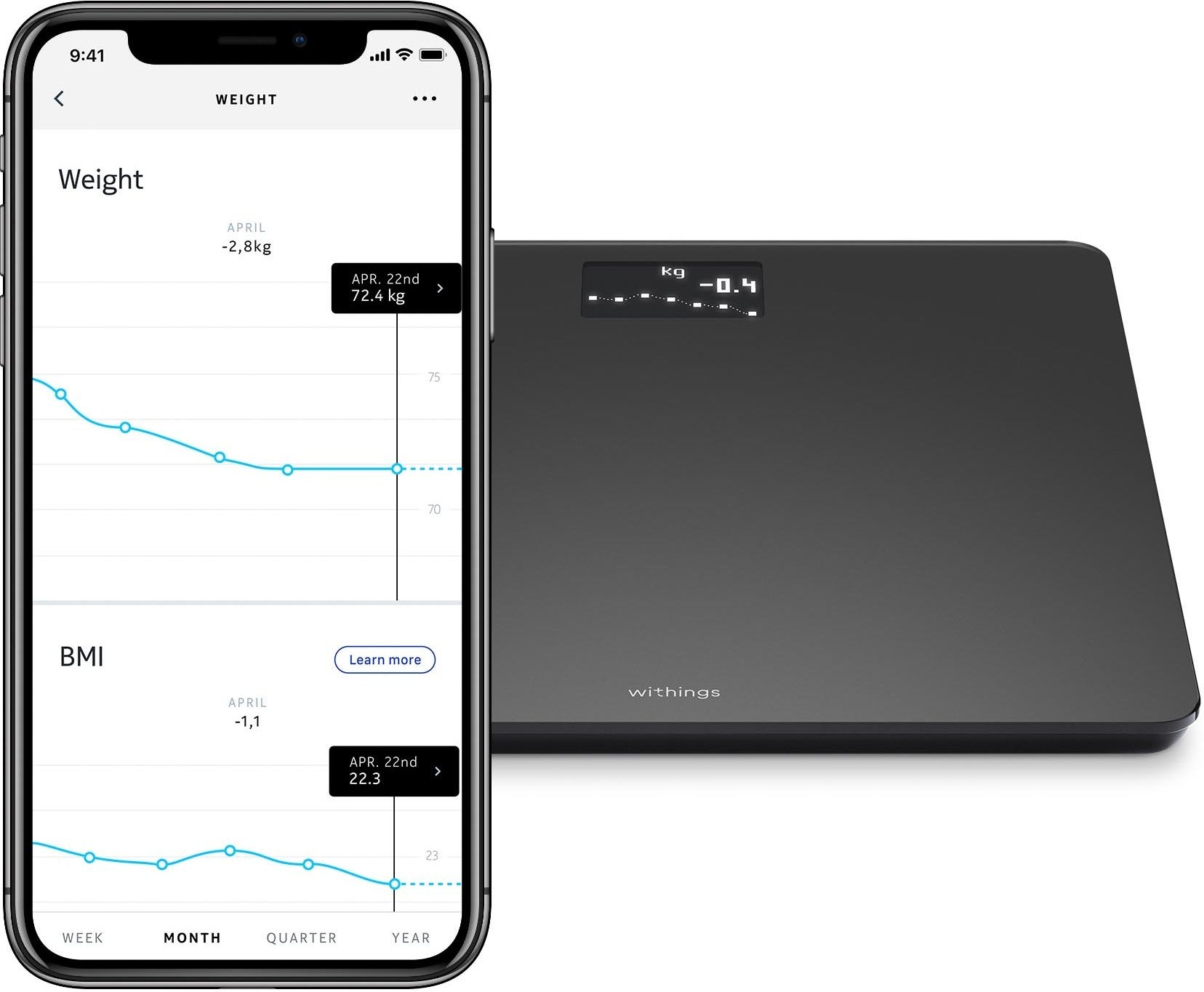 Withings Body – personvekt, svart