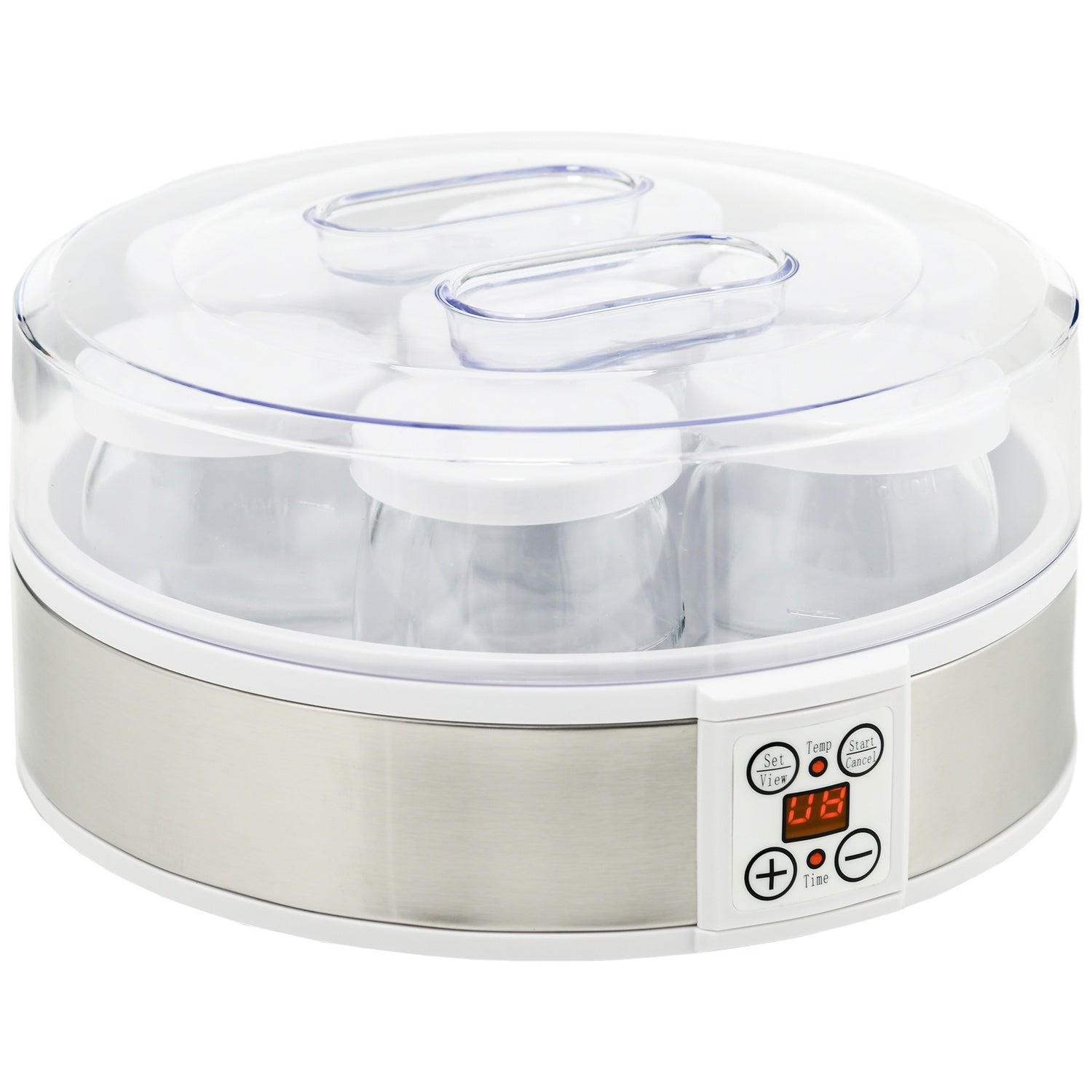 Yoghurtmaskin med timer & 7 glasögon, automatisk avstängning, 20W