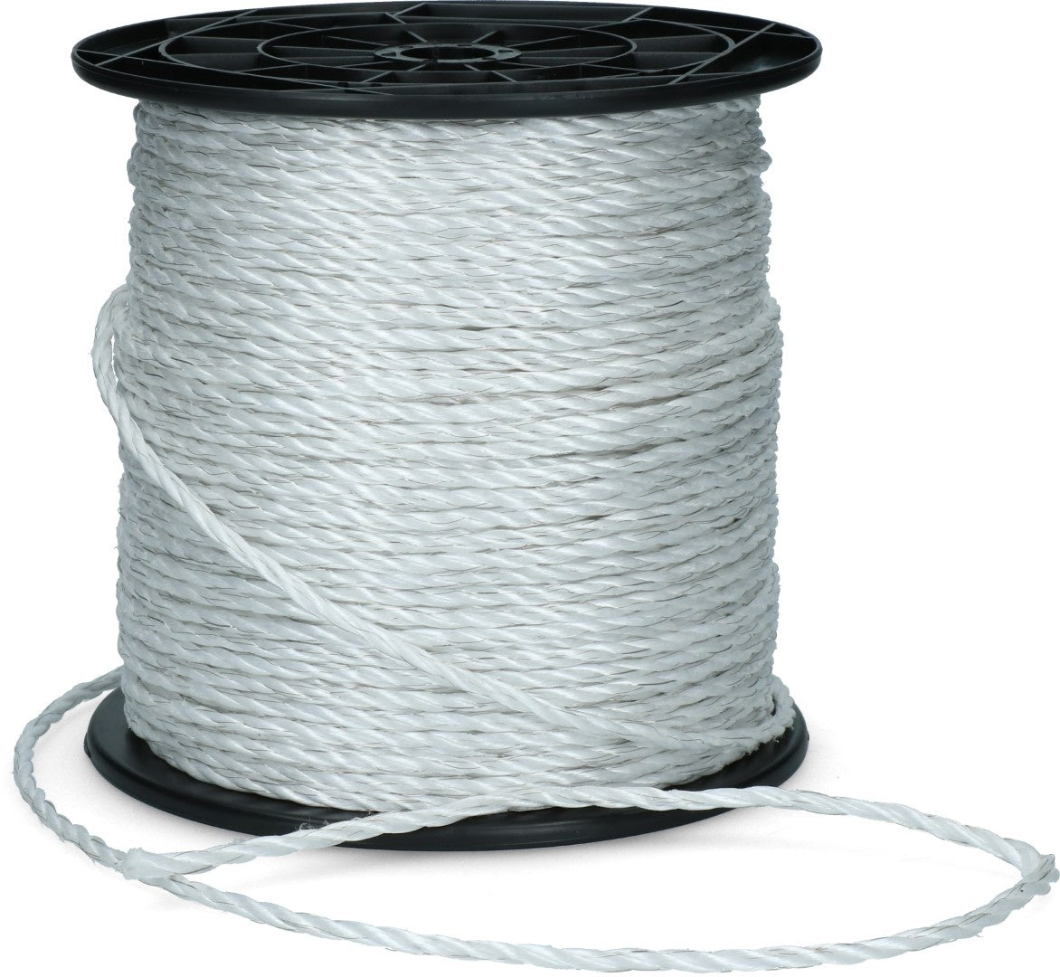 ZoneGuard 6 mm Basic gjerdetau hvitt 200 m