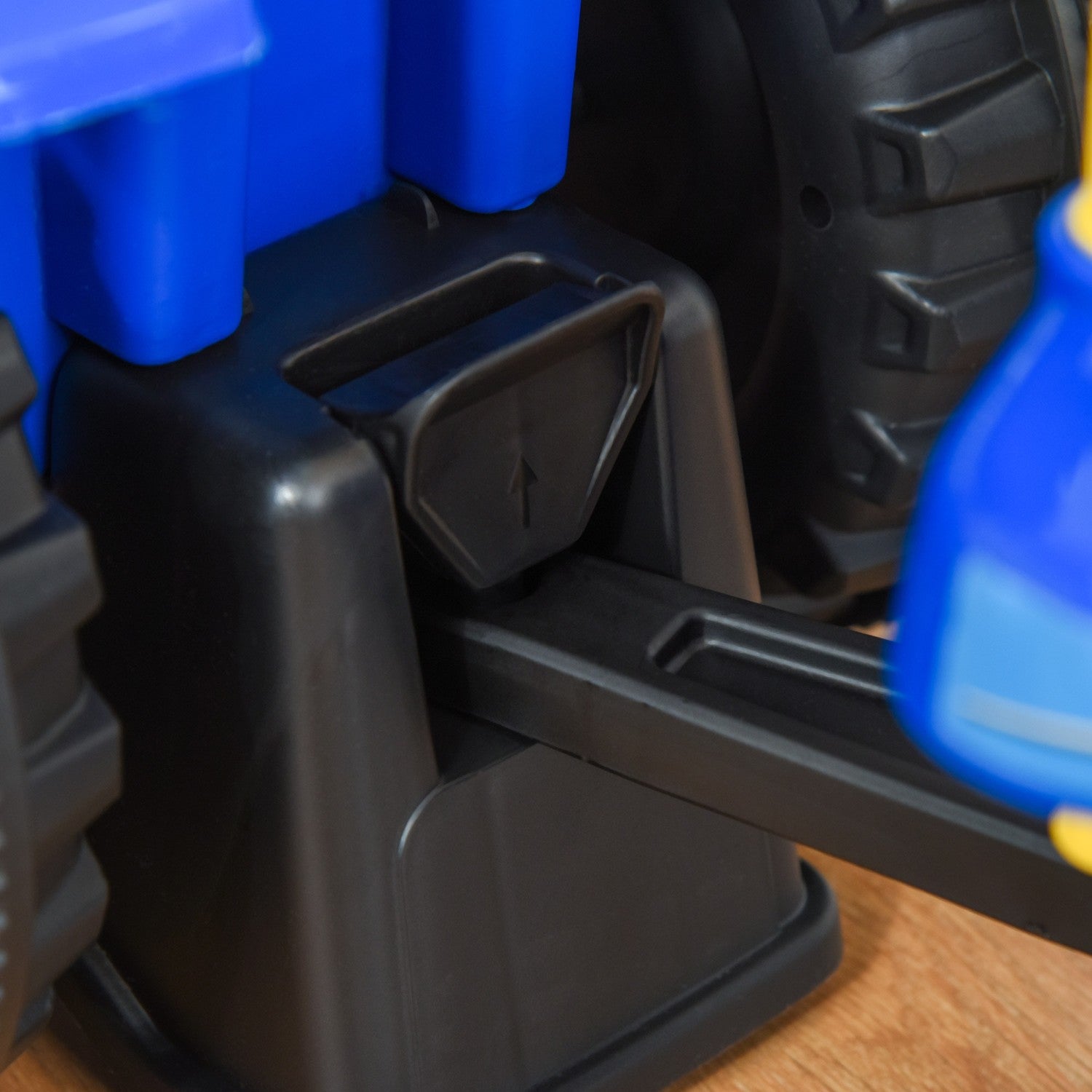 Åkbil för barn med horn – Blå plastmetall